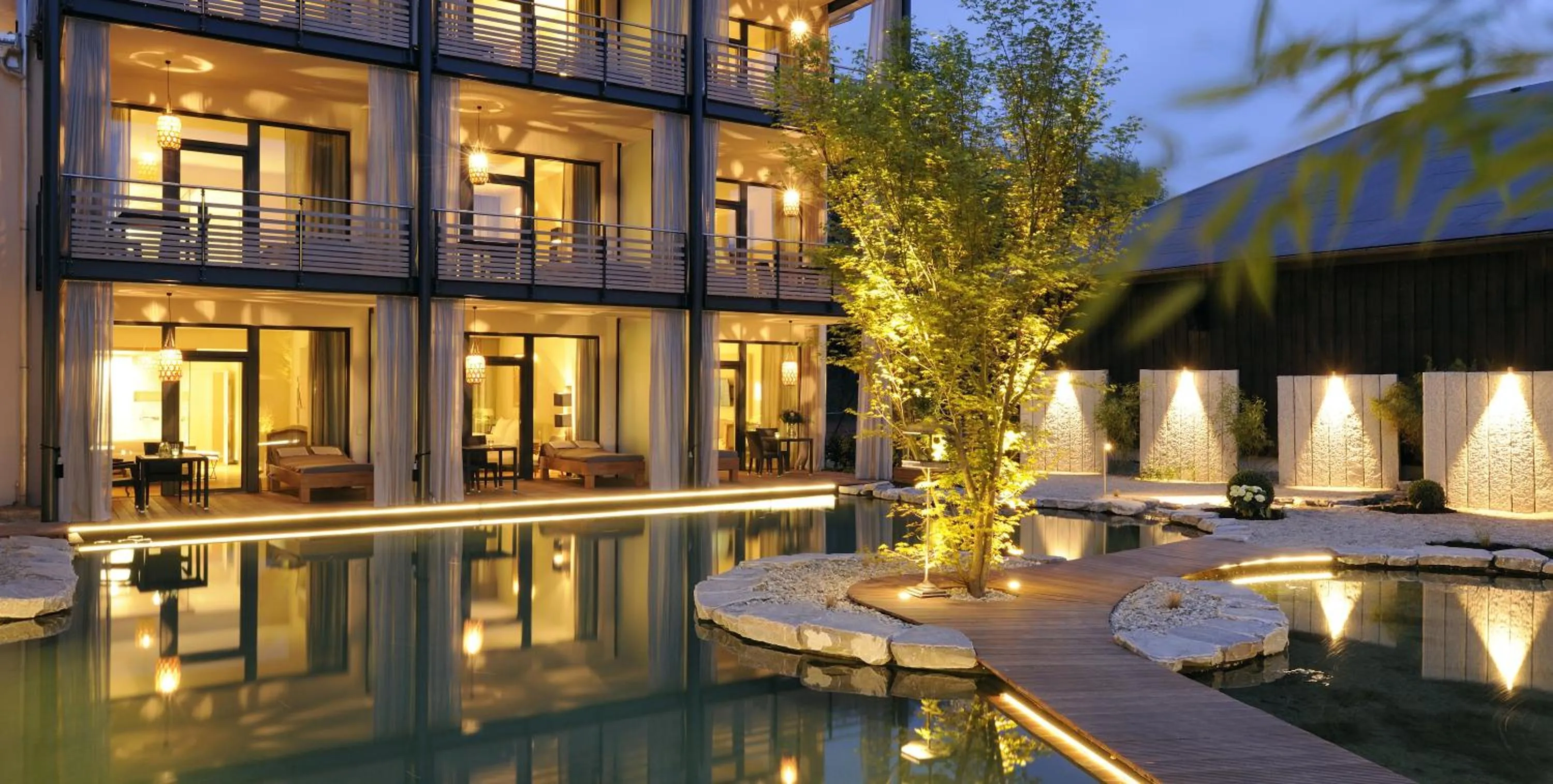 Property building in Wellnessgarten-Hotel