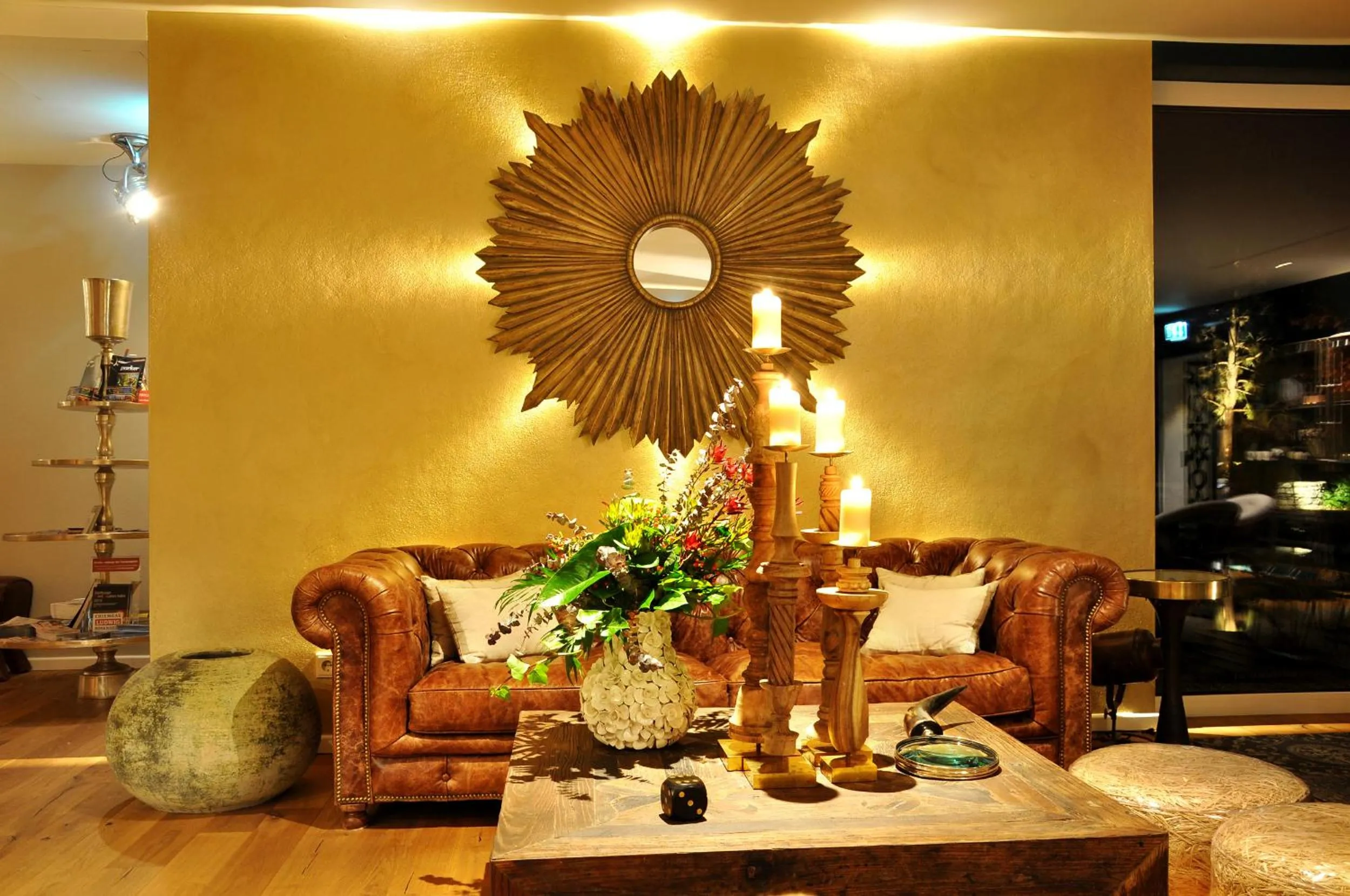 Lobby or reception in Wellnessgarten-Hotel