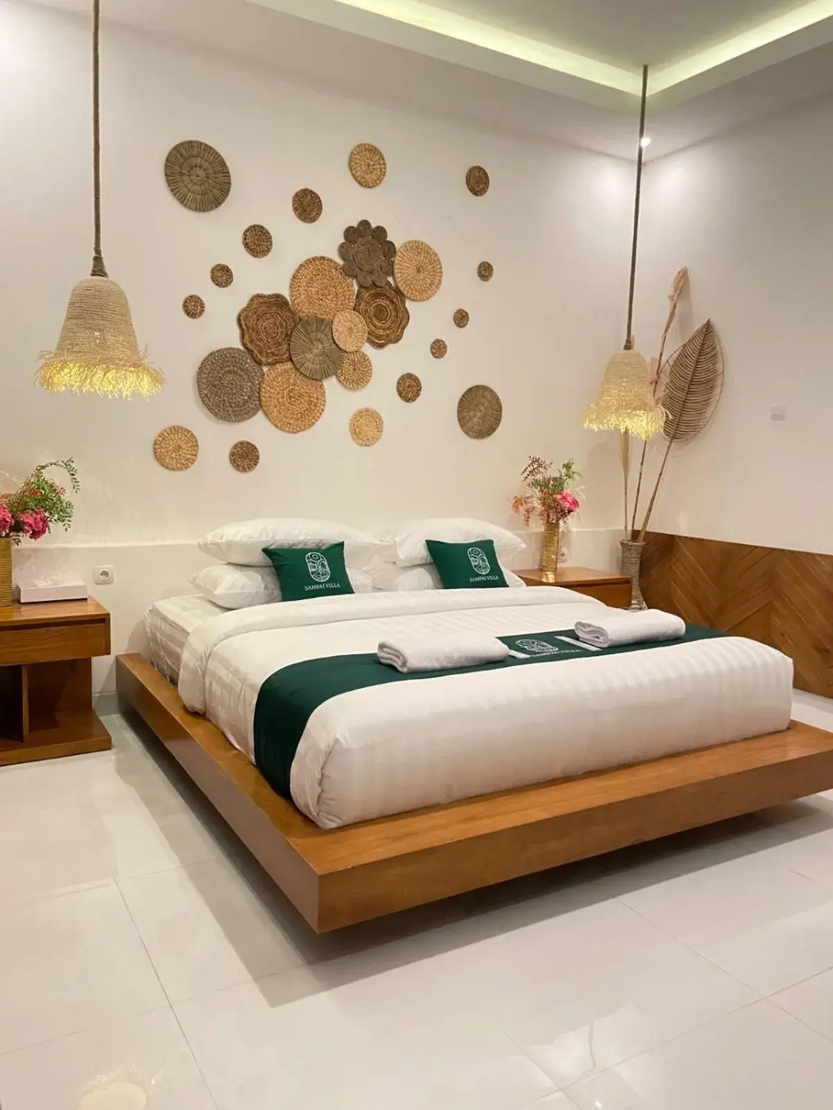 Bed in Sampai Villa Santiva Bed in Sampai Villa Santiva