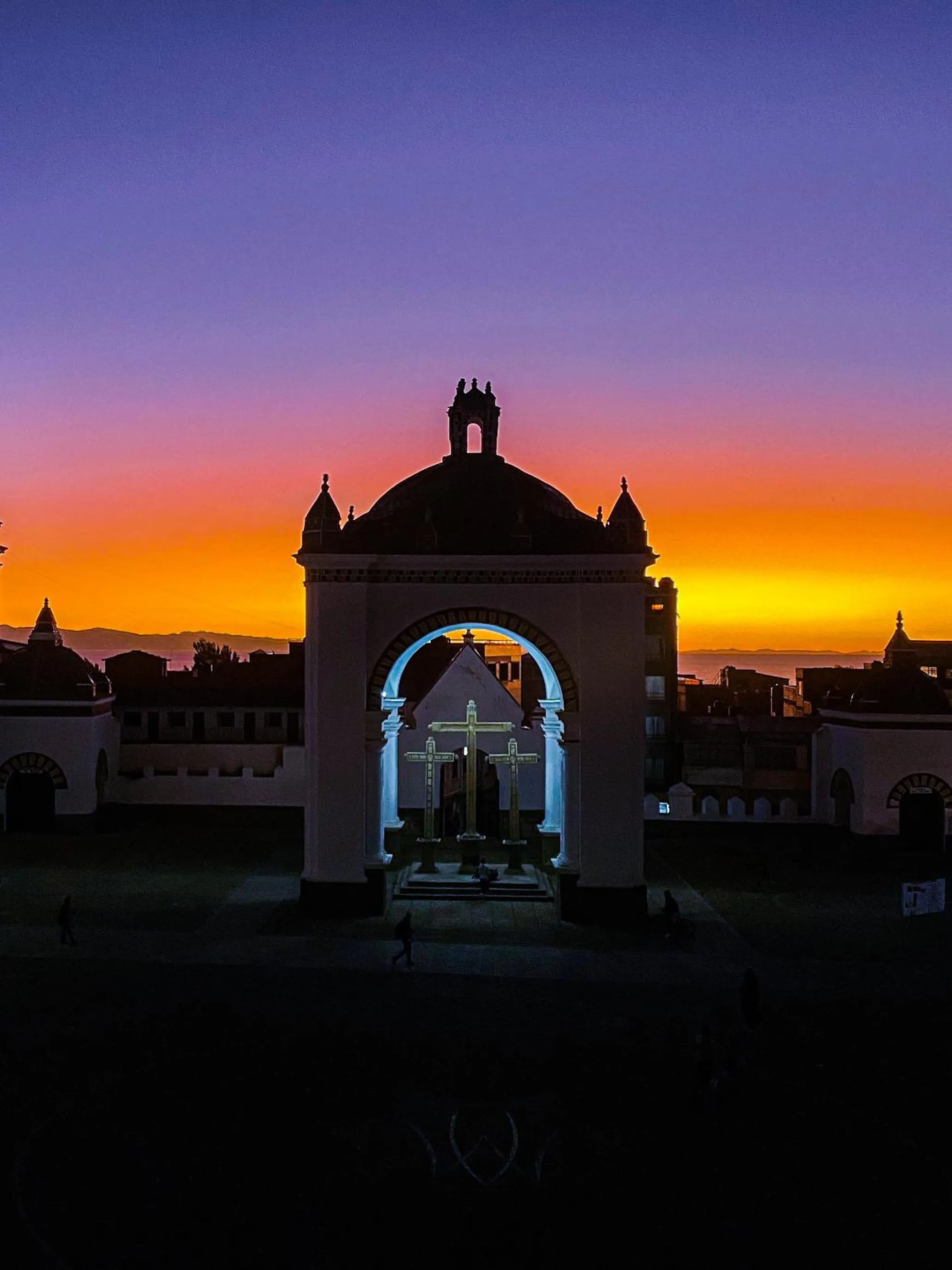 Sunset in Posada Mia Copacabana