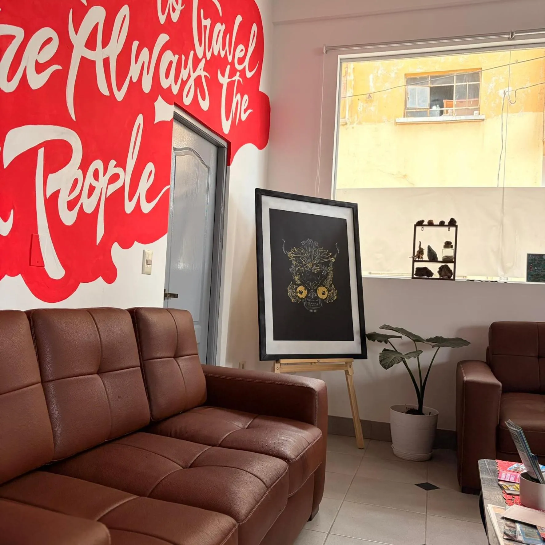 Property building in Mia Posada Hostel & Coworking