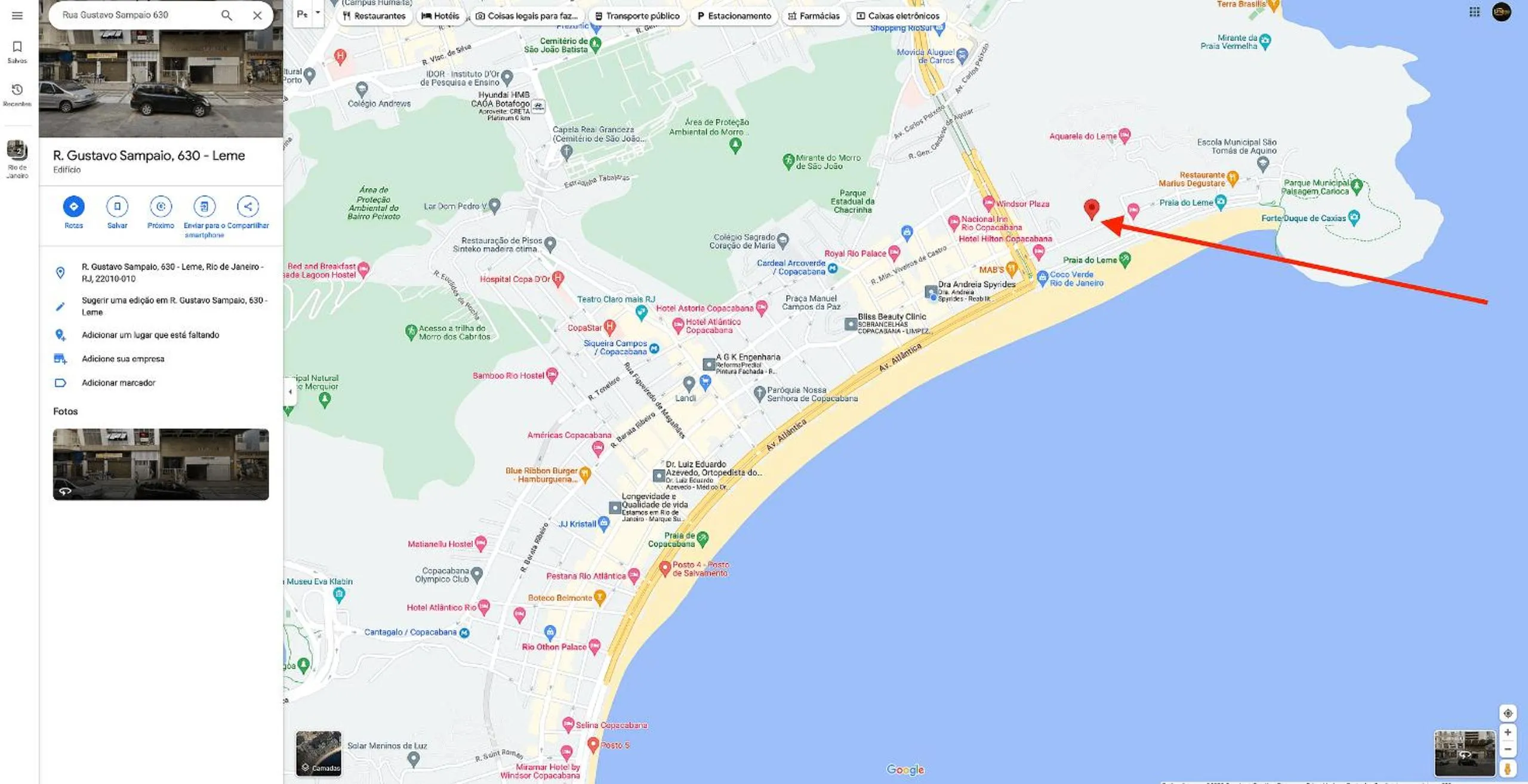 Beach in Copacabana Refúgio na Beira da Praia