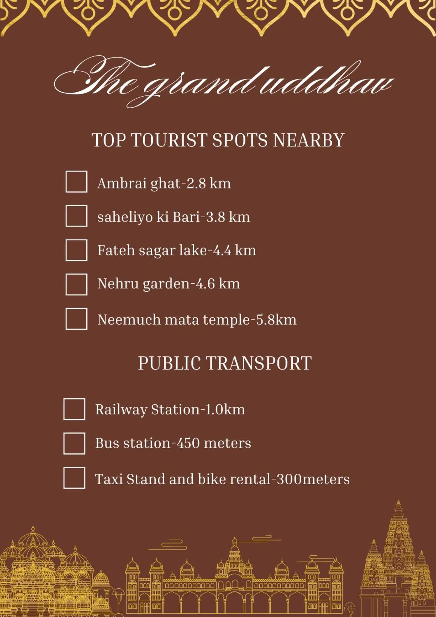 Activities in The Grand Uddhav- a boutique hotel