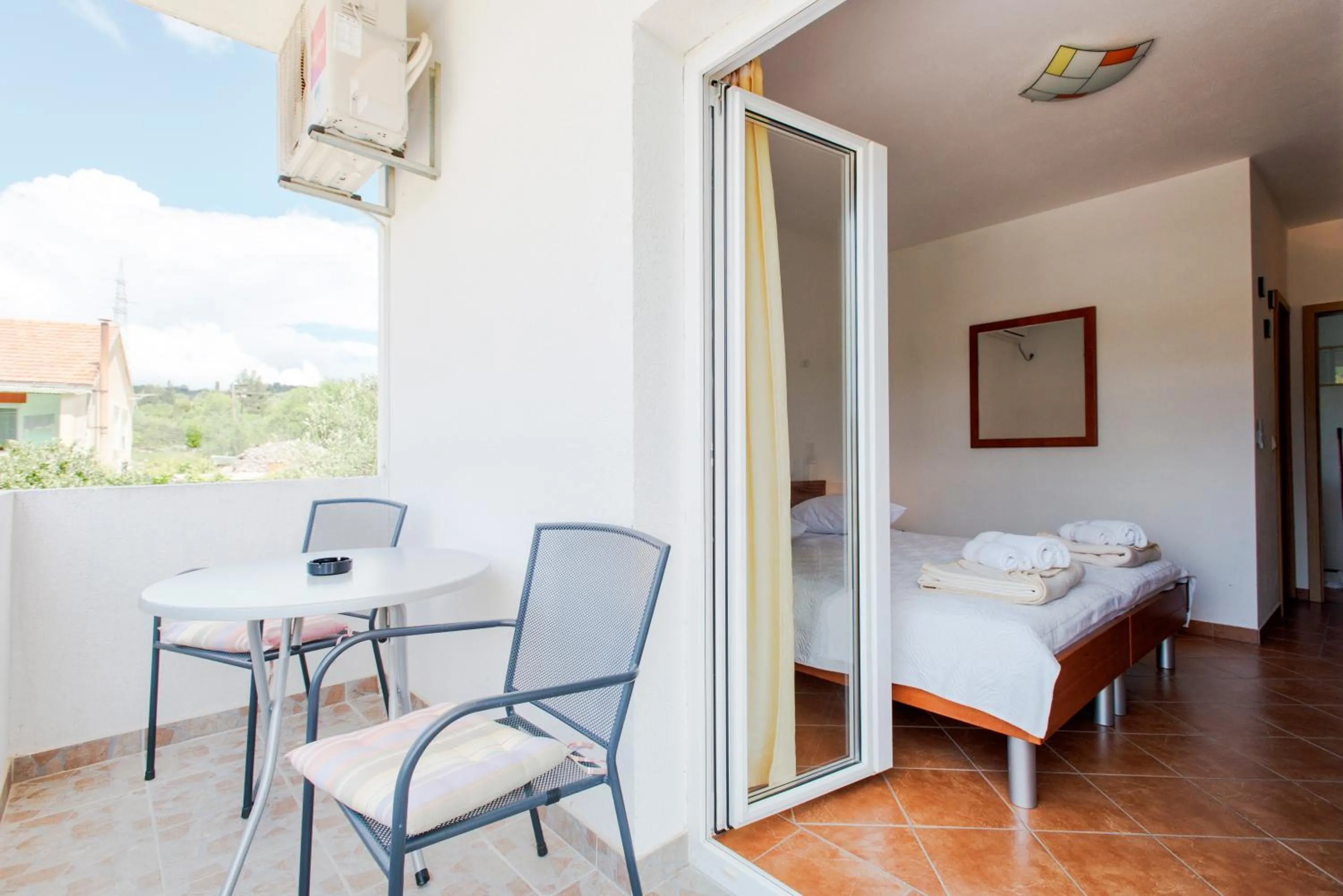 Studio with Balcony and Garden View in Apartments Marković