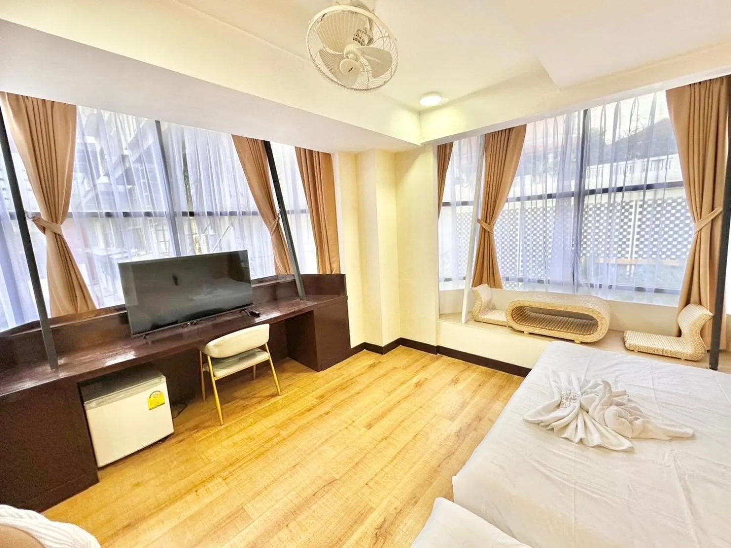 Bed in ABC SO Hotel Bangkok