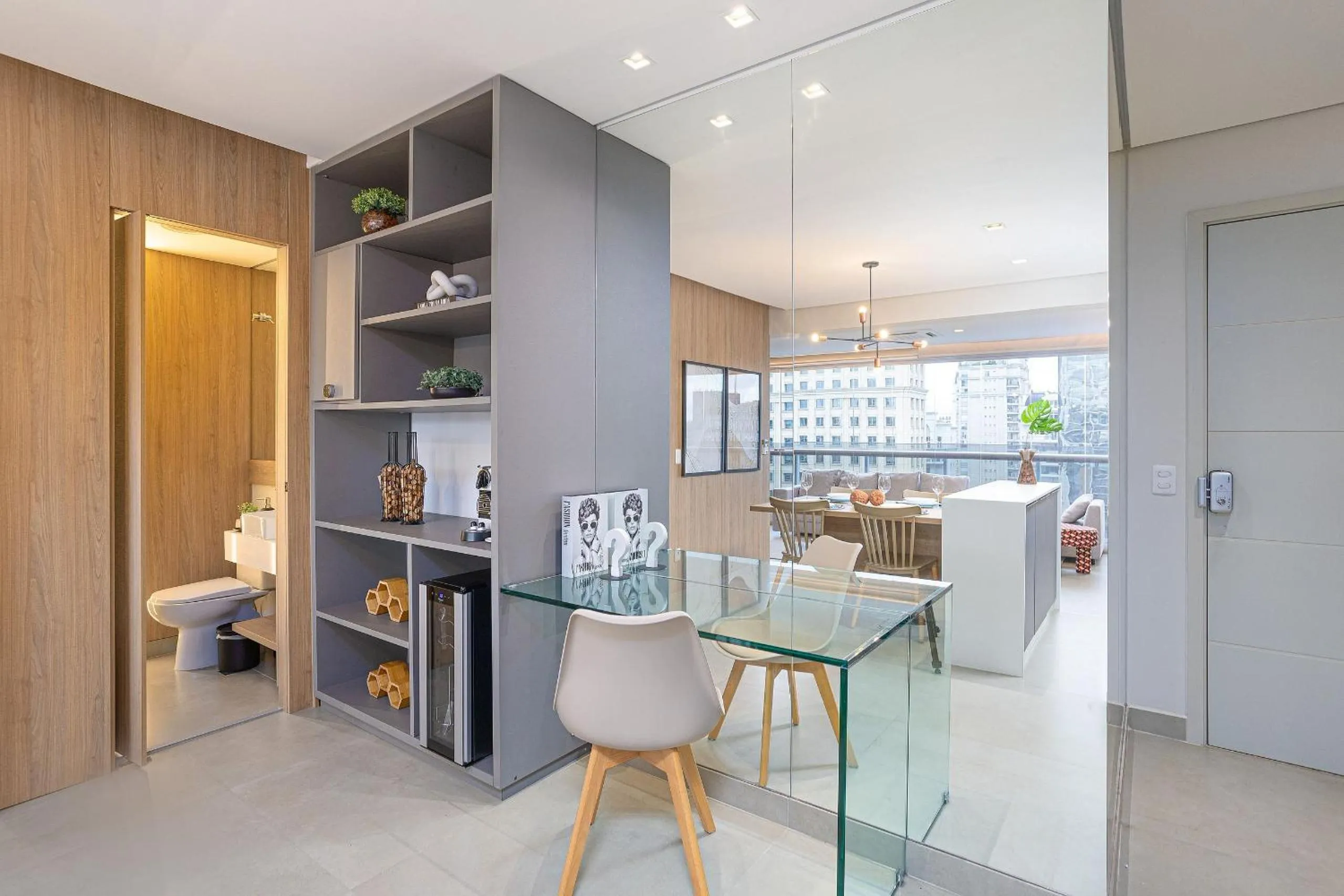 Living room in One Eleven Home And Work By Helbor