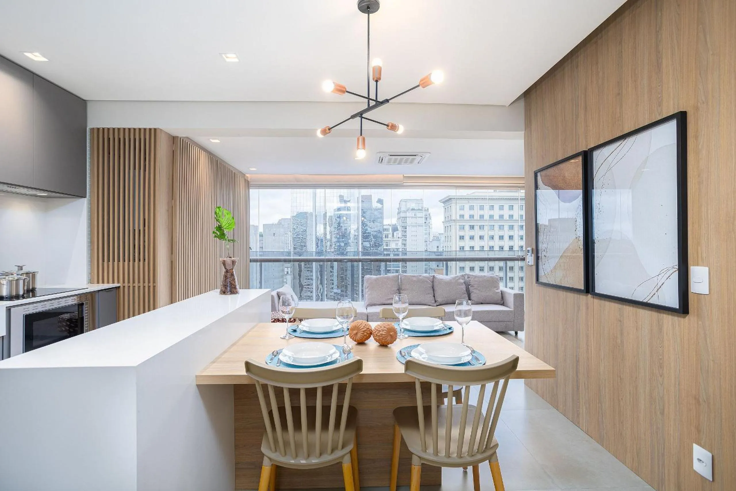 Living room in One Eleven Home And Work By Helbor