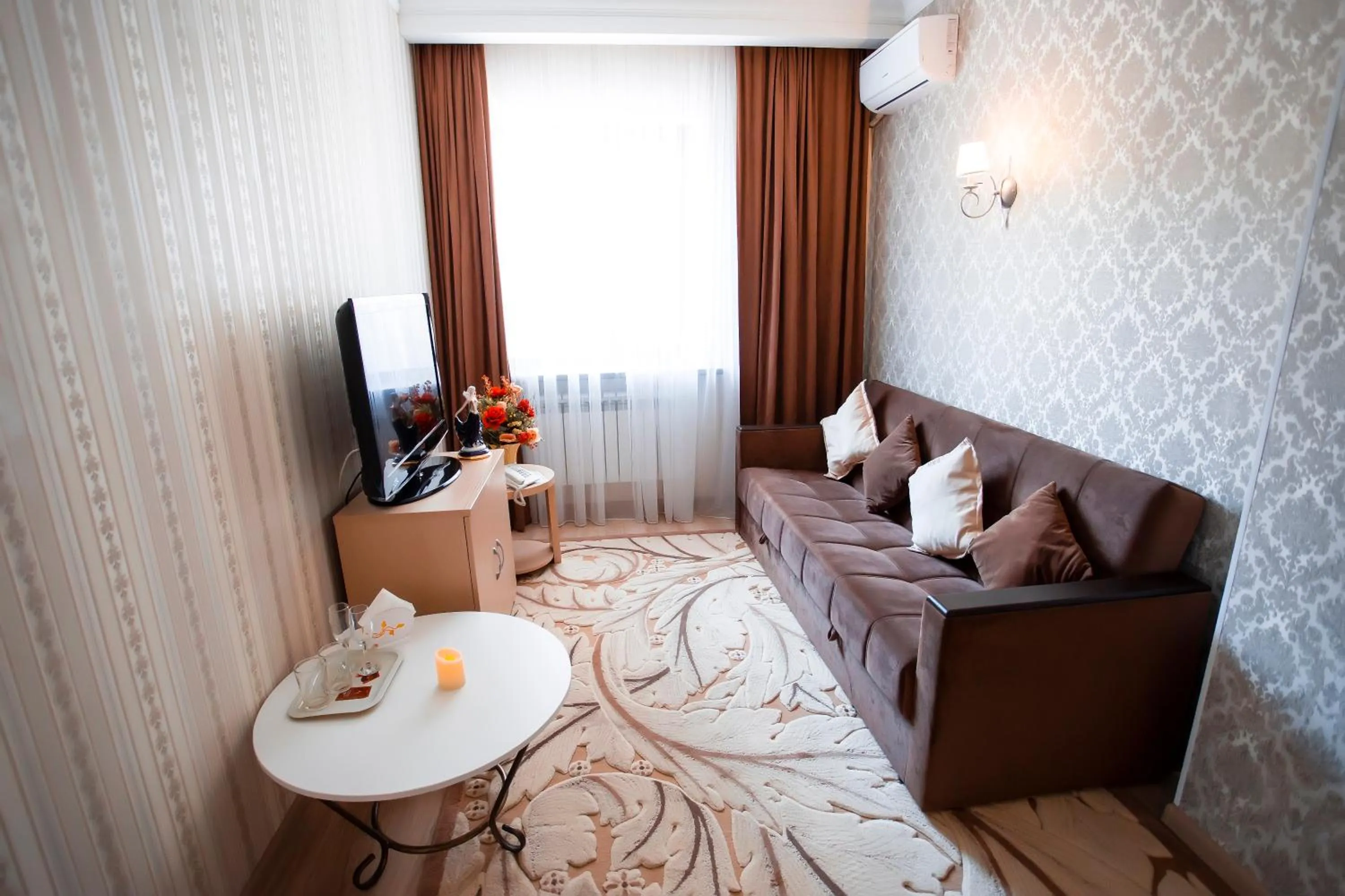 Seating area in Versal Hotel