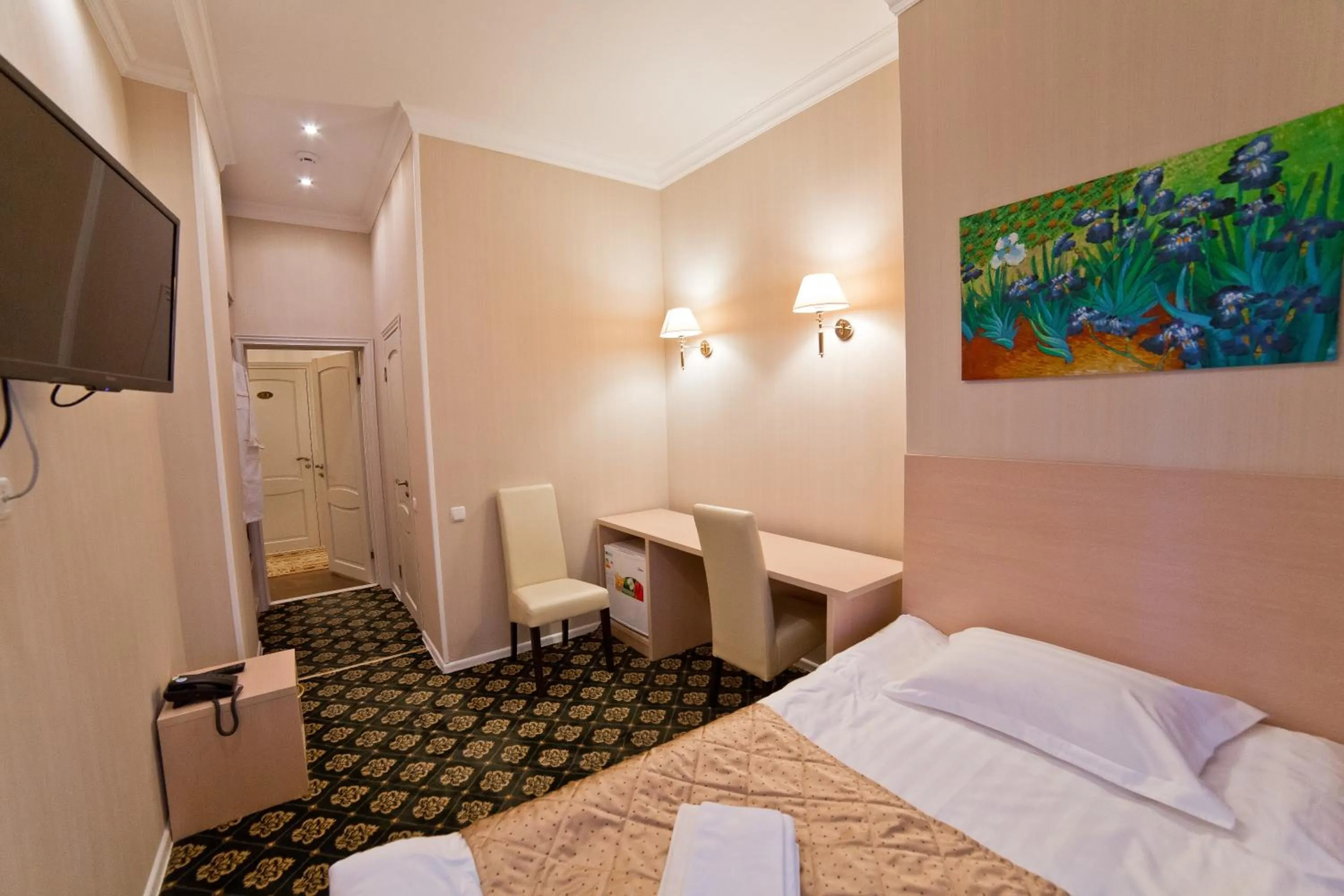 Decorative detail, Bed in Versal Hotel