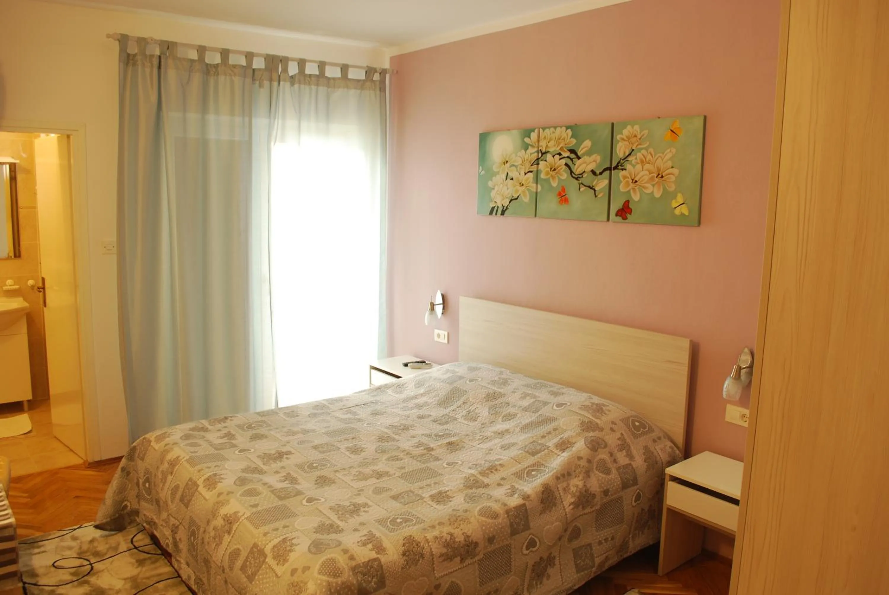 Bed in Rooms Villa Andreja