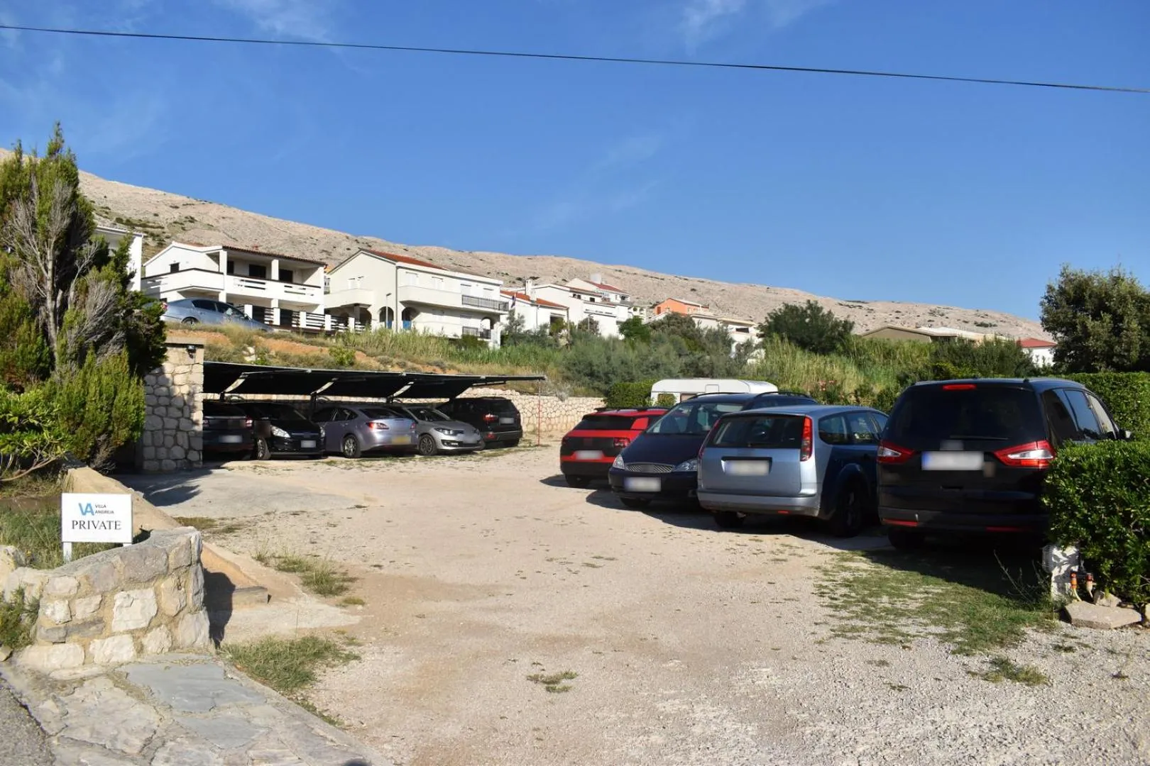 Parking in Rooms Villa Andreja