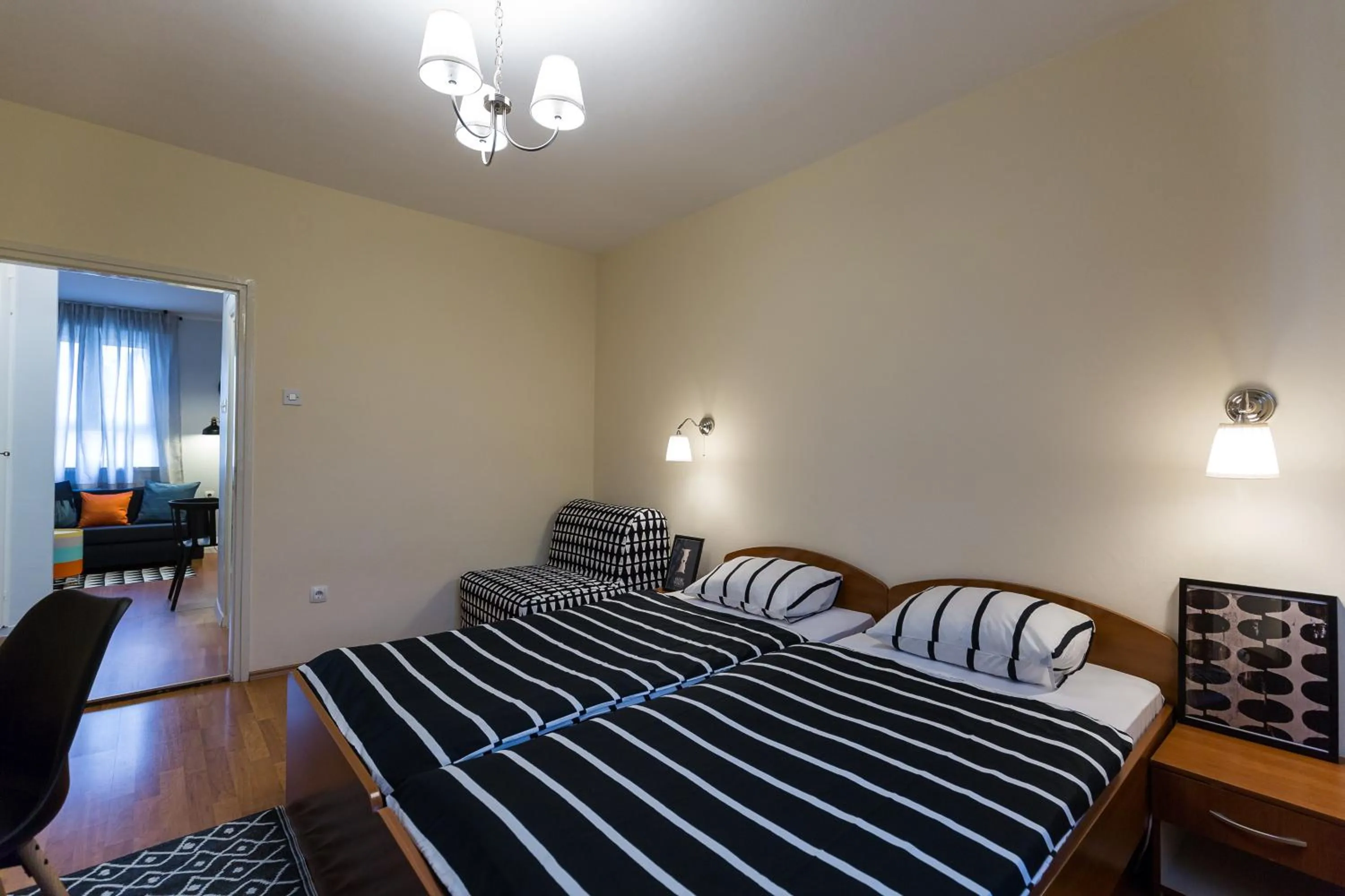 Bedroom, Bed in Apartment Skarica