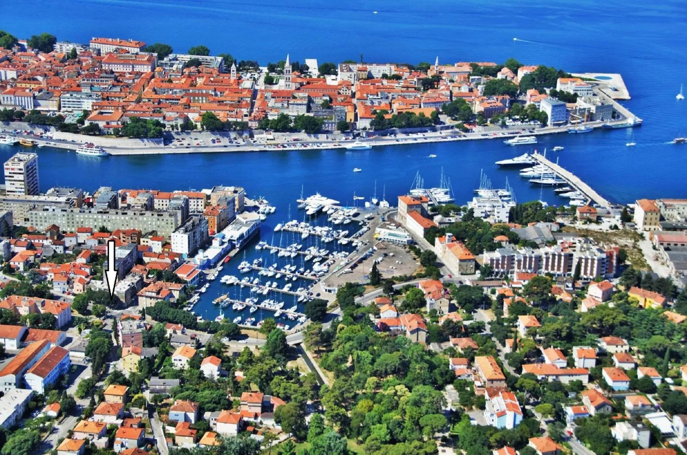 Bird's eye view in Apartment Skarica