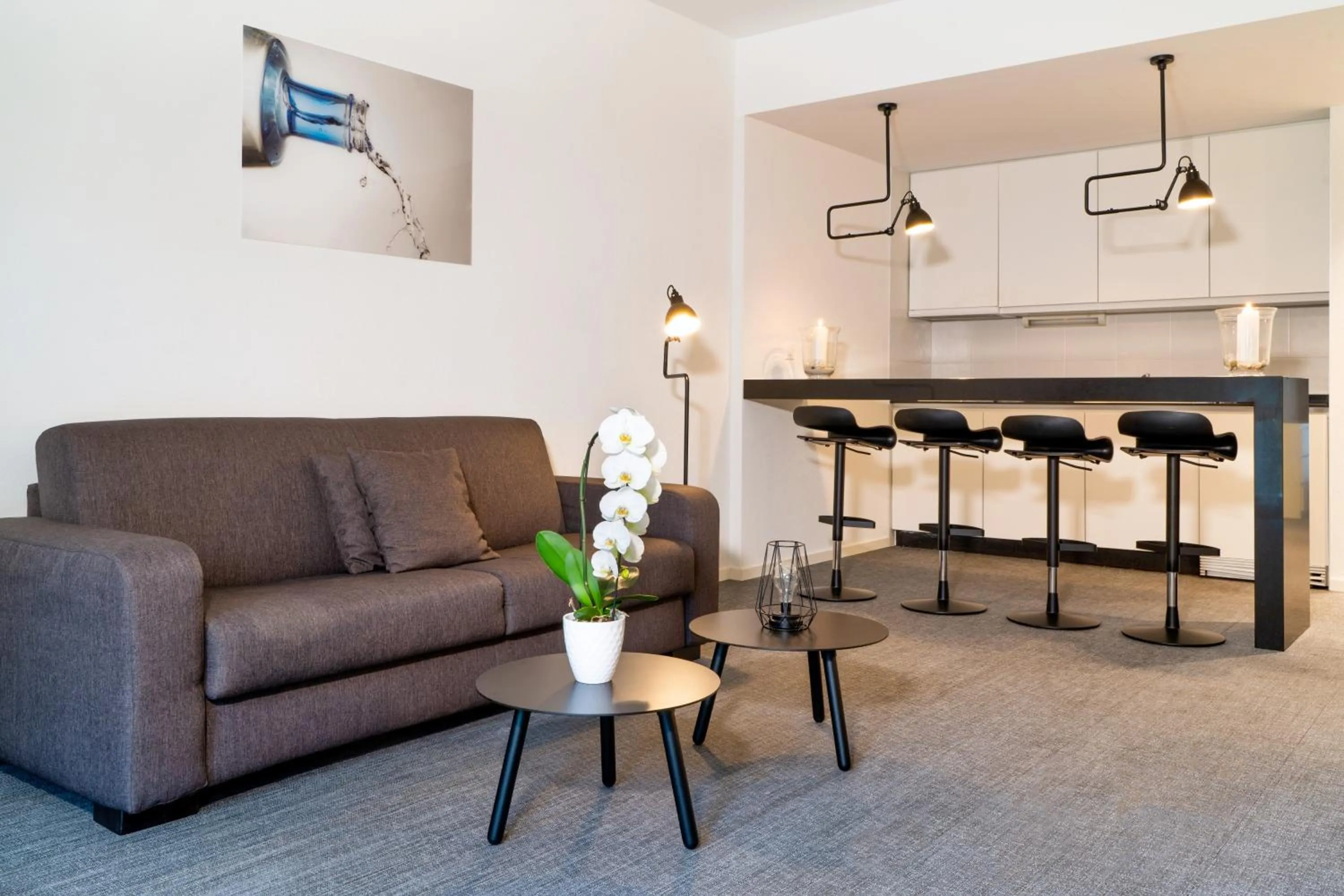 Kitchen or kitchenette in Hôtel de la Source Yverdon-les-Bains