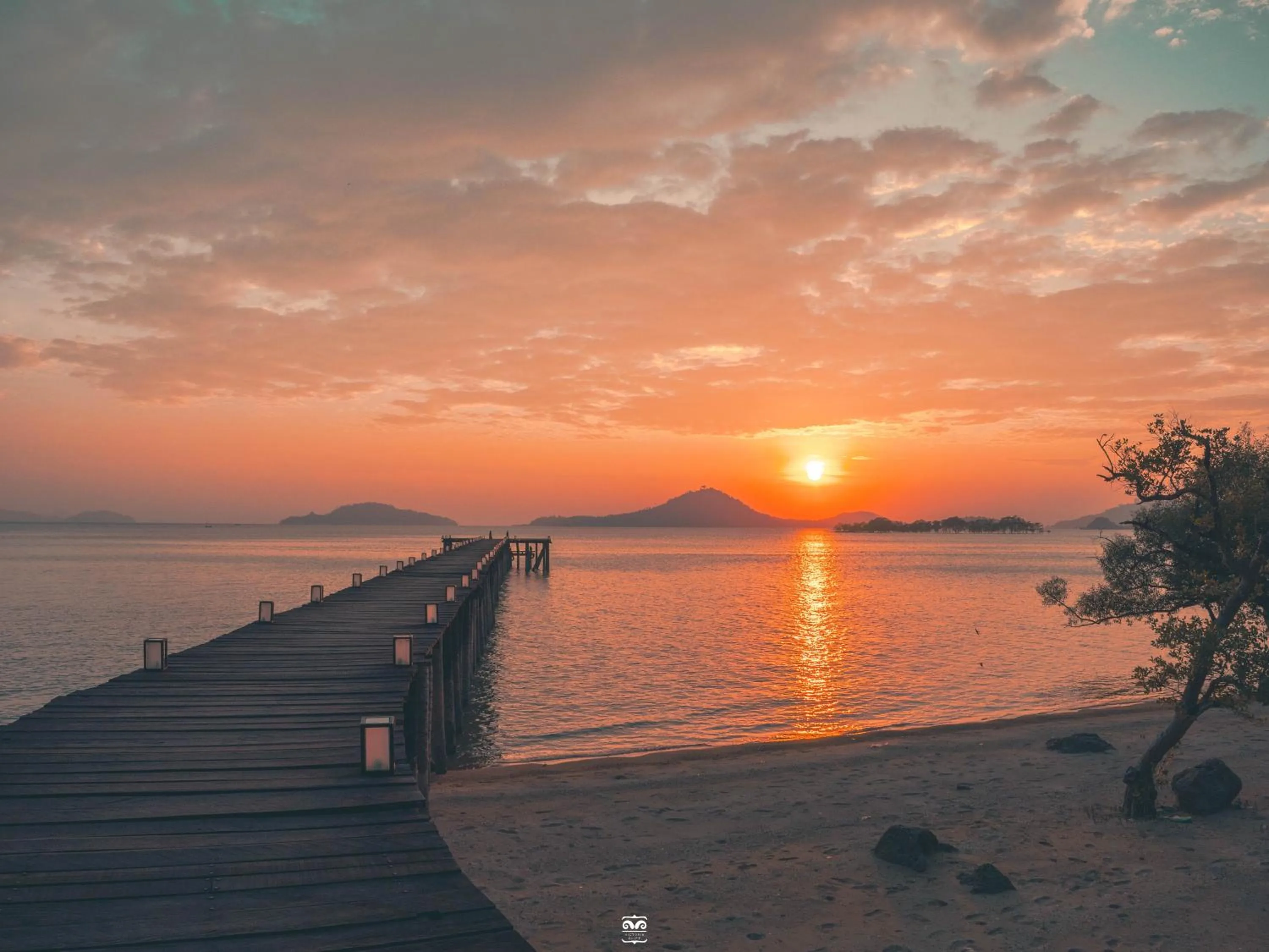 Sunset in Victoria Cliff Hotel & Resort, Kawthaung