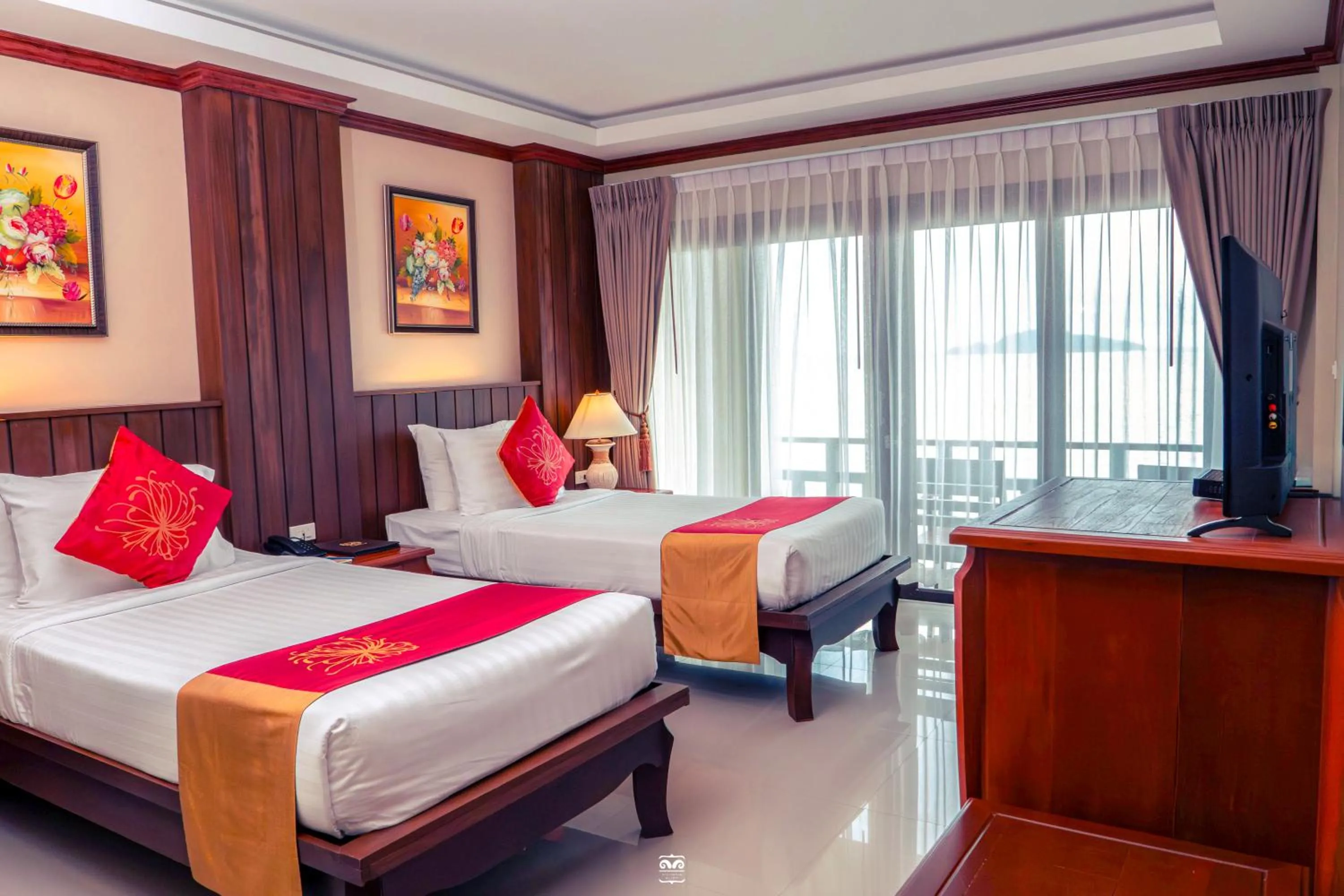 Communal lounge/ TV room, Bed in Victoria Cliff Hotel & Resort, Kawthaung