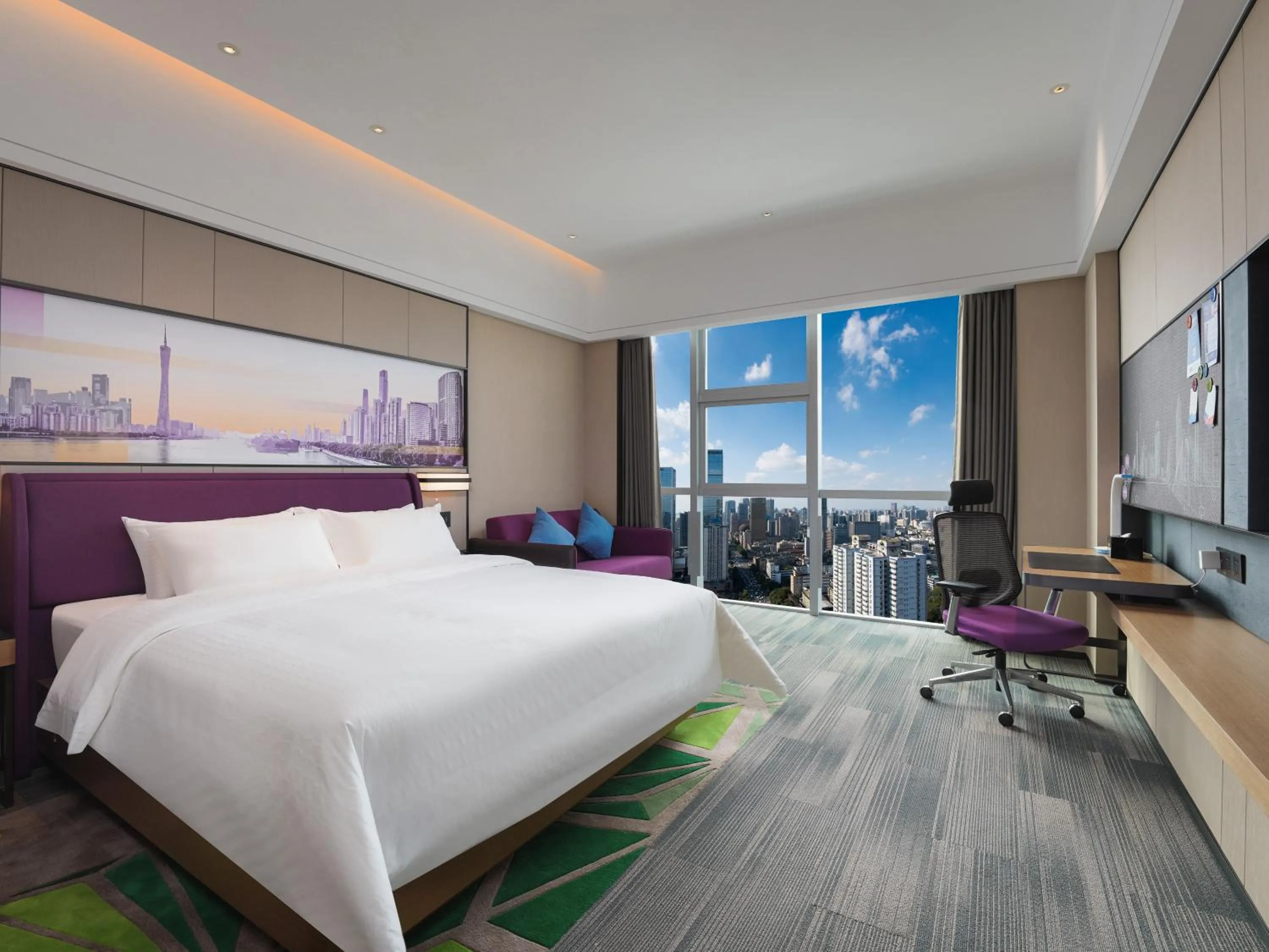 Bed in Hampton by Hilton Guangzhou Wenchong