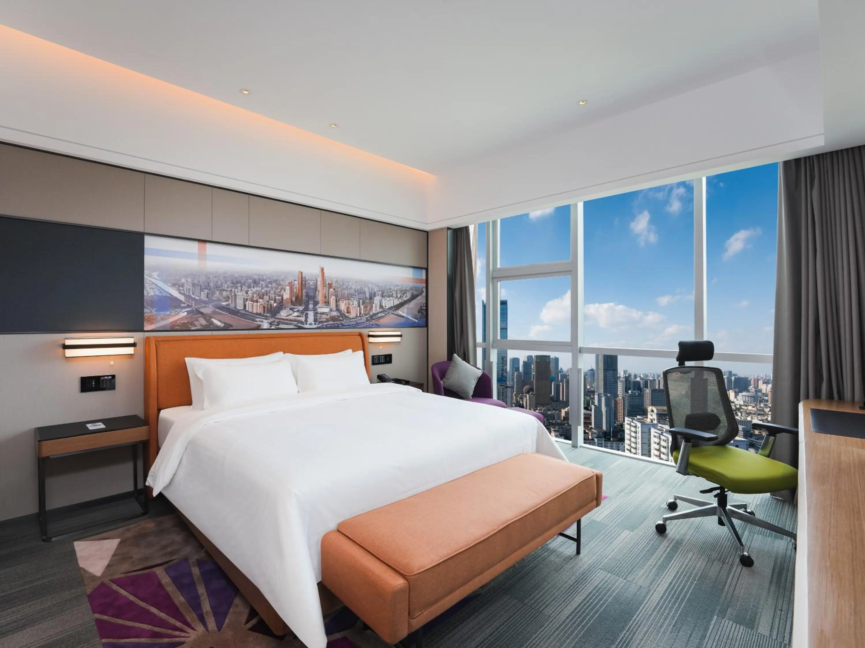 Bed in Hampton by Hilton Guangzhou Wenchong