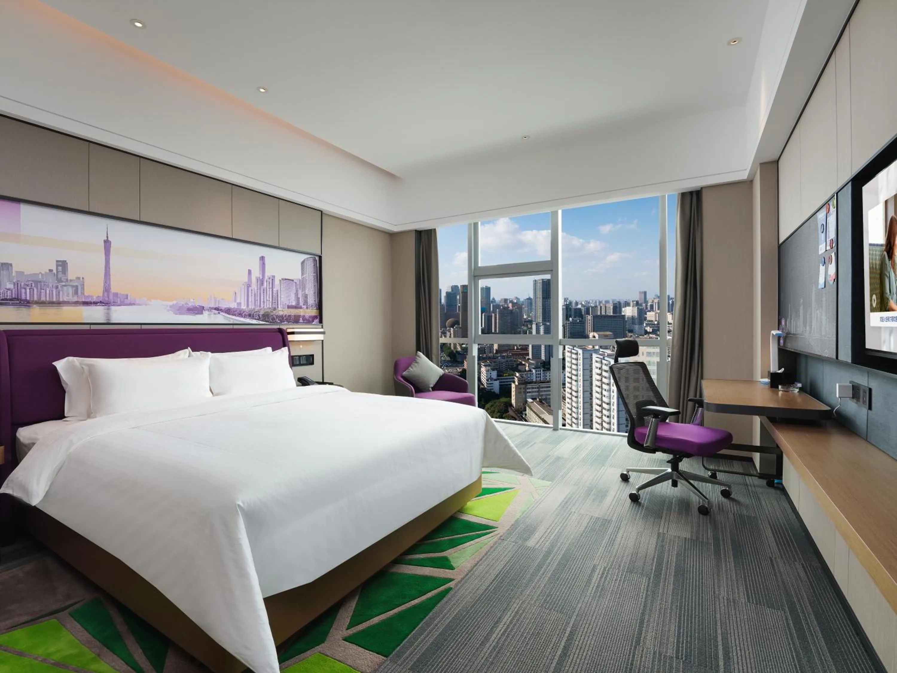 Bed in Hampton by Hilton Guangzhou Wenchong