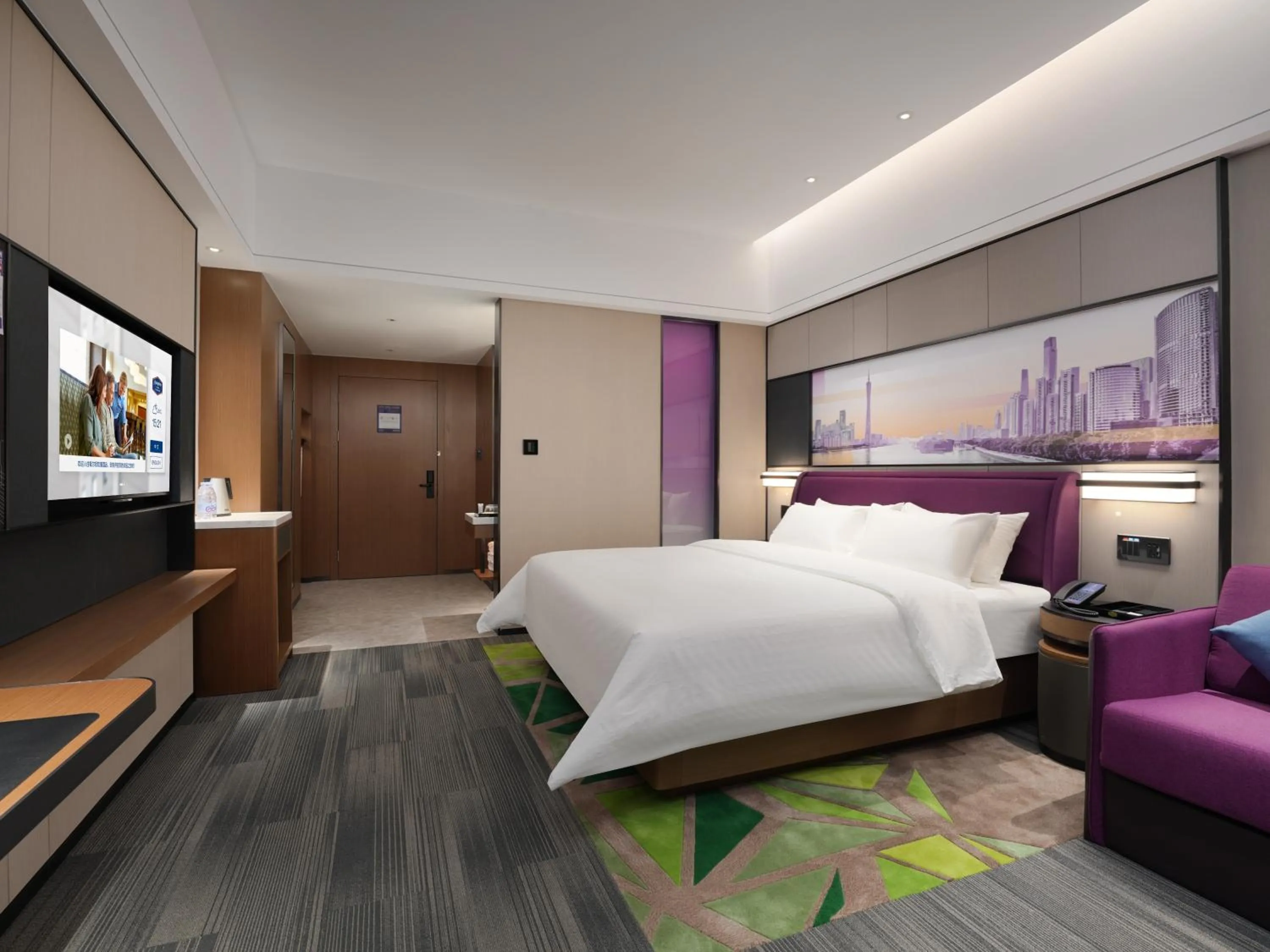 Bed in Hampton by Hilton Guangzhou Wenchong
