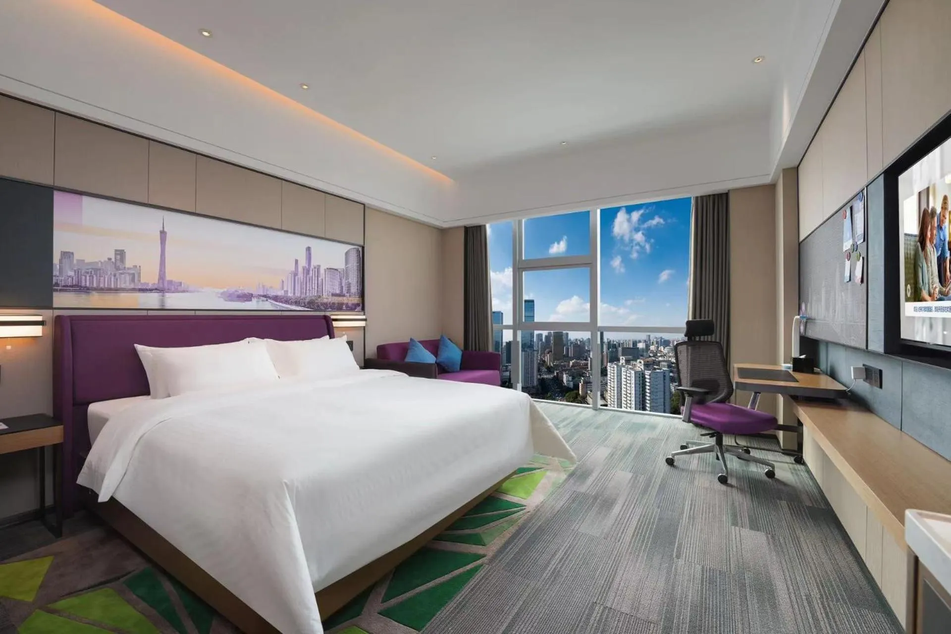 Bed in Hampton by Hilton Guangzhou Wenchong