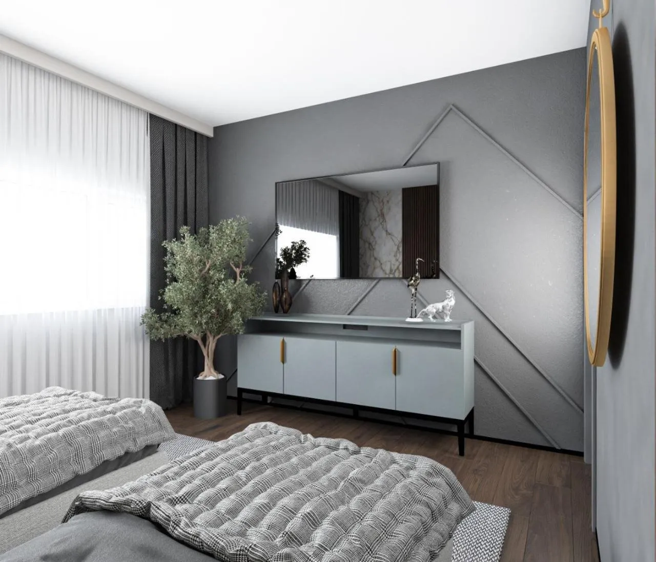 Bed in Grand Penthouse by Grand Orlov Apart