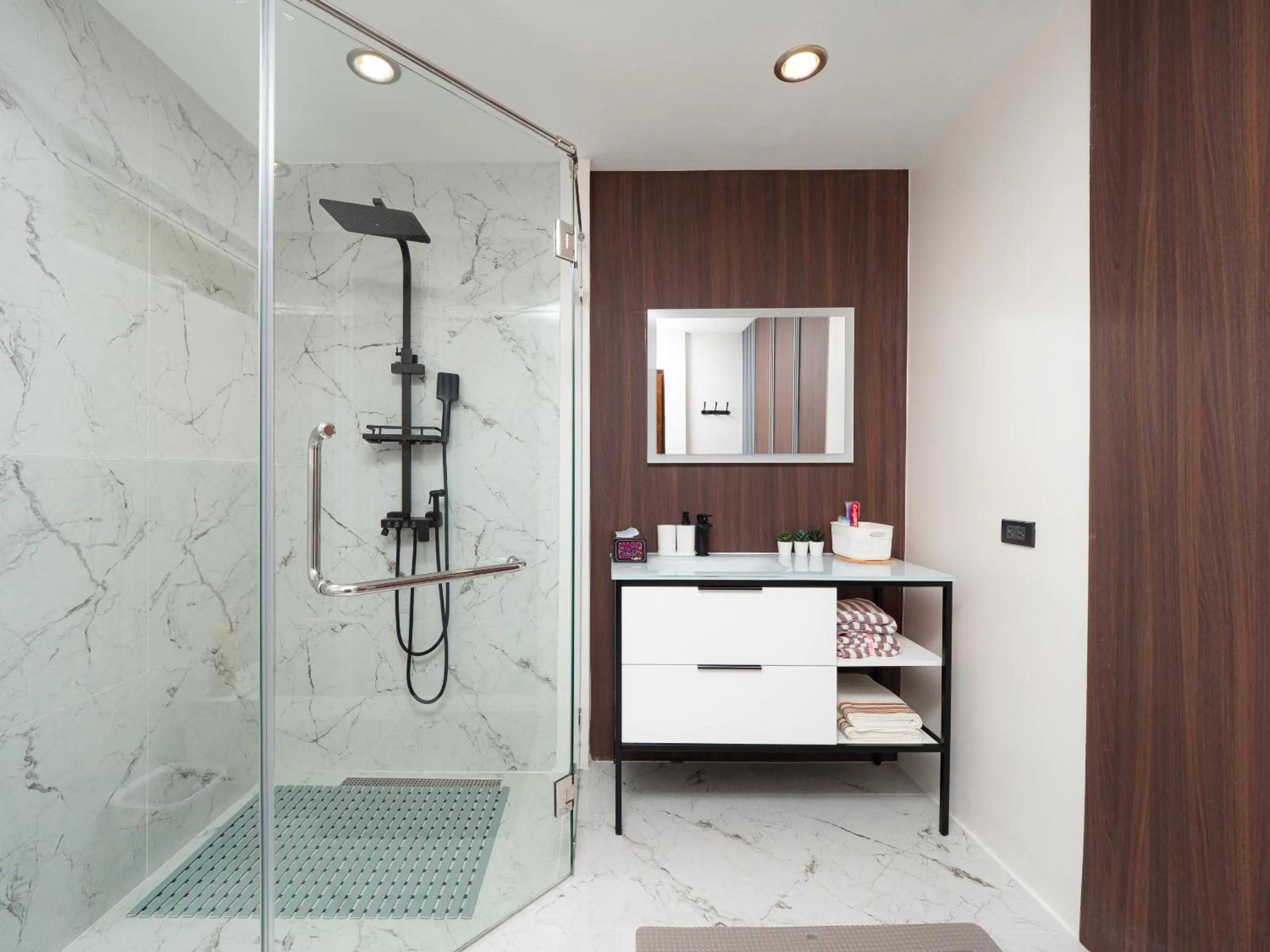 Shower in Grand Penthouse by Grand Orlov Apart