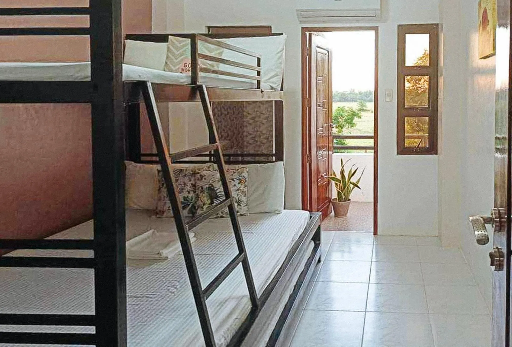 Balcony/Terrace, Bed in RedDoorz @ Mary Land Transient Alaminos Pangasinan