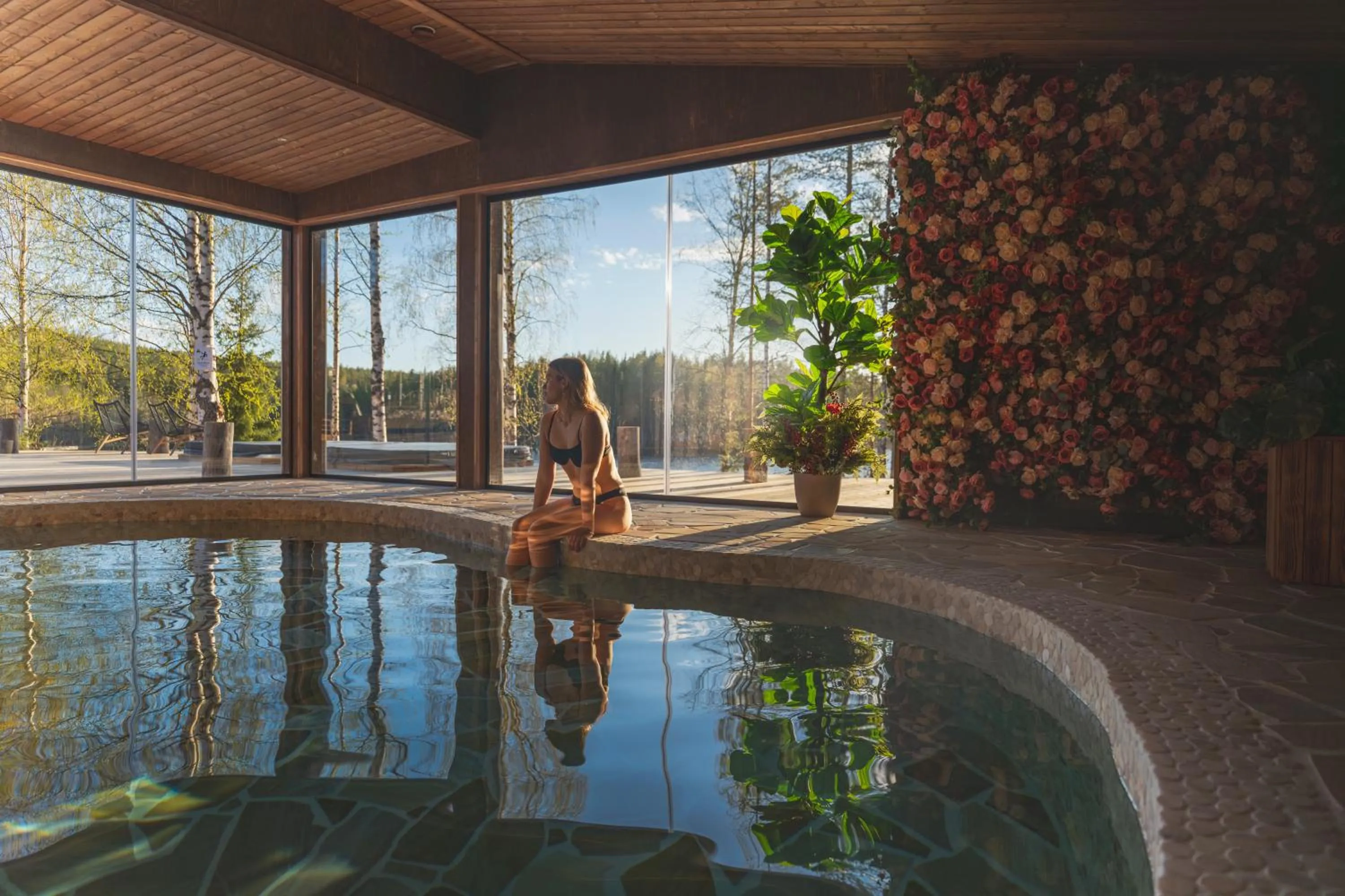 Hot Spring Bath in Aito Igloo & Spa Resort