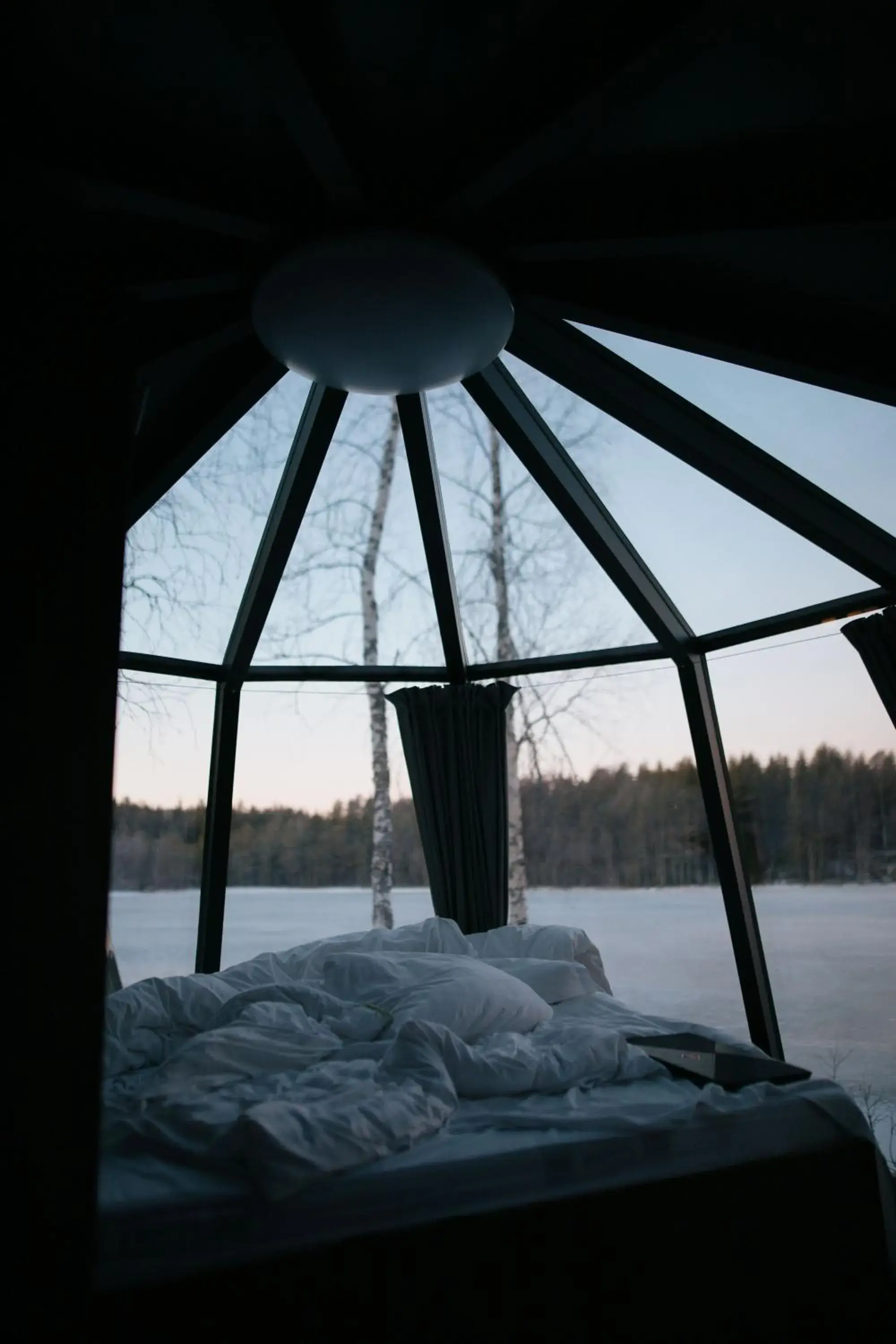 View (from property/room), Bed in Aito Igloo & Spa Resort View (from property/room), Bed in Aito Igloo & Spa Resort