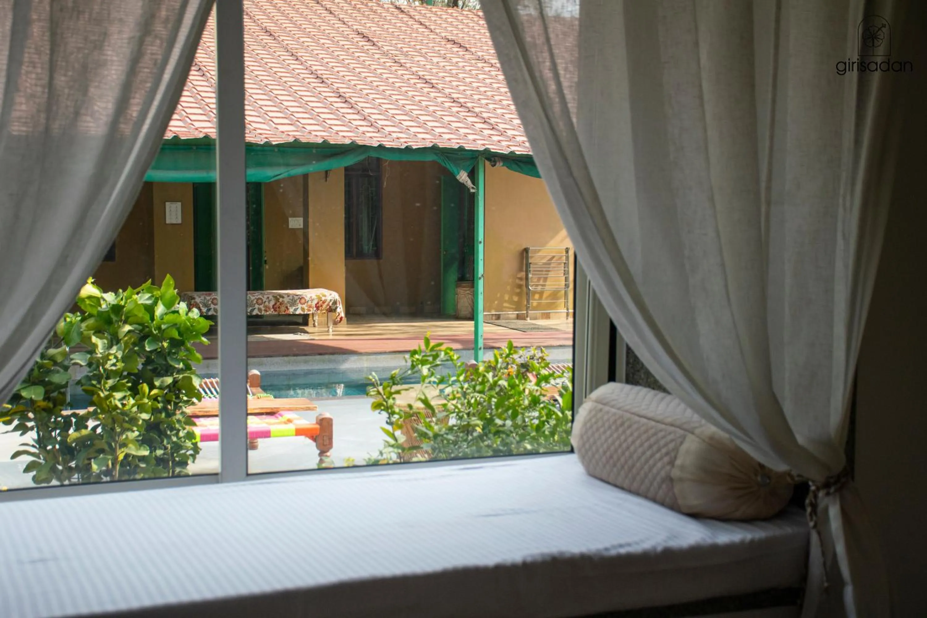 Pool view in GiriSadan Organic Retreat & Experiences