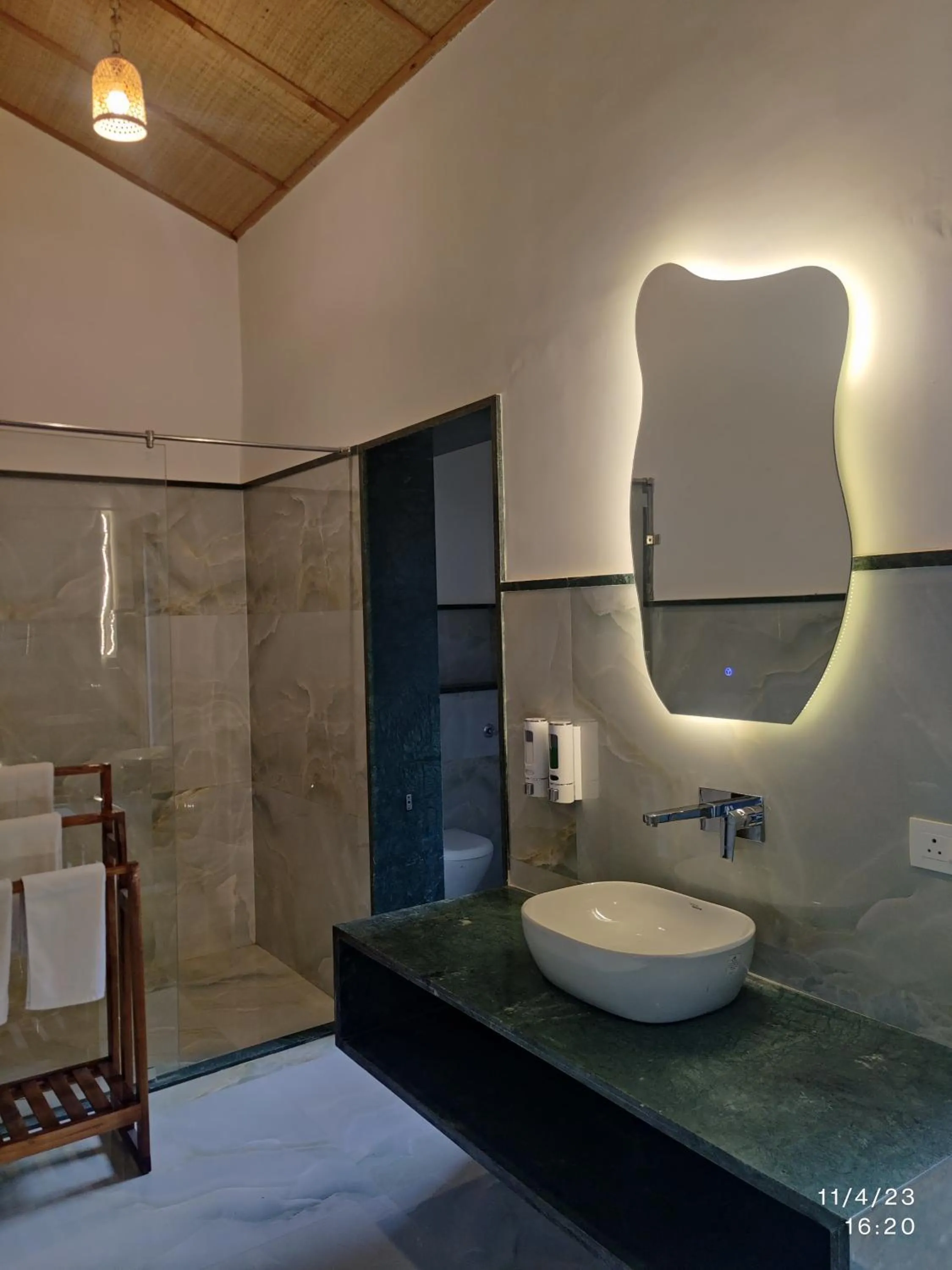 Toilet in GiriSadan Organic Retreat & Experiences