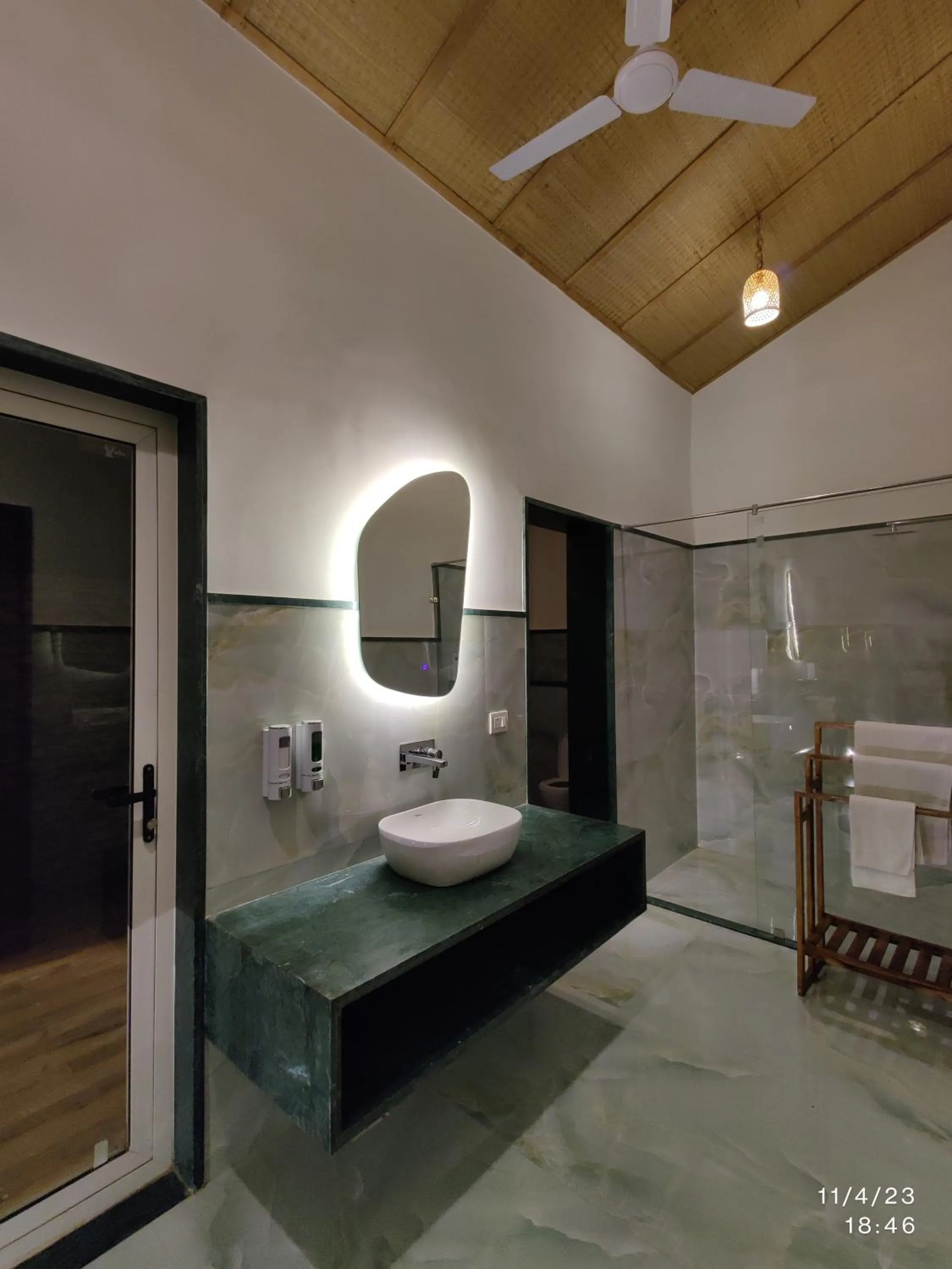 Toilet in GiriSadan Organic Retreat & Experiences