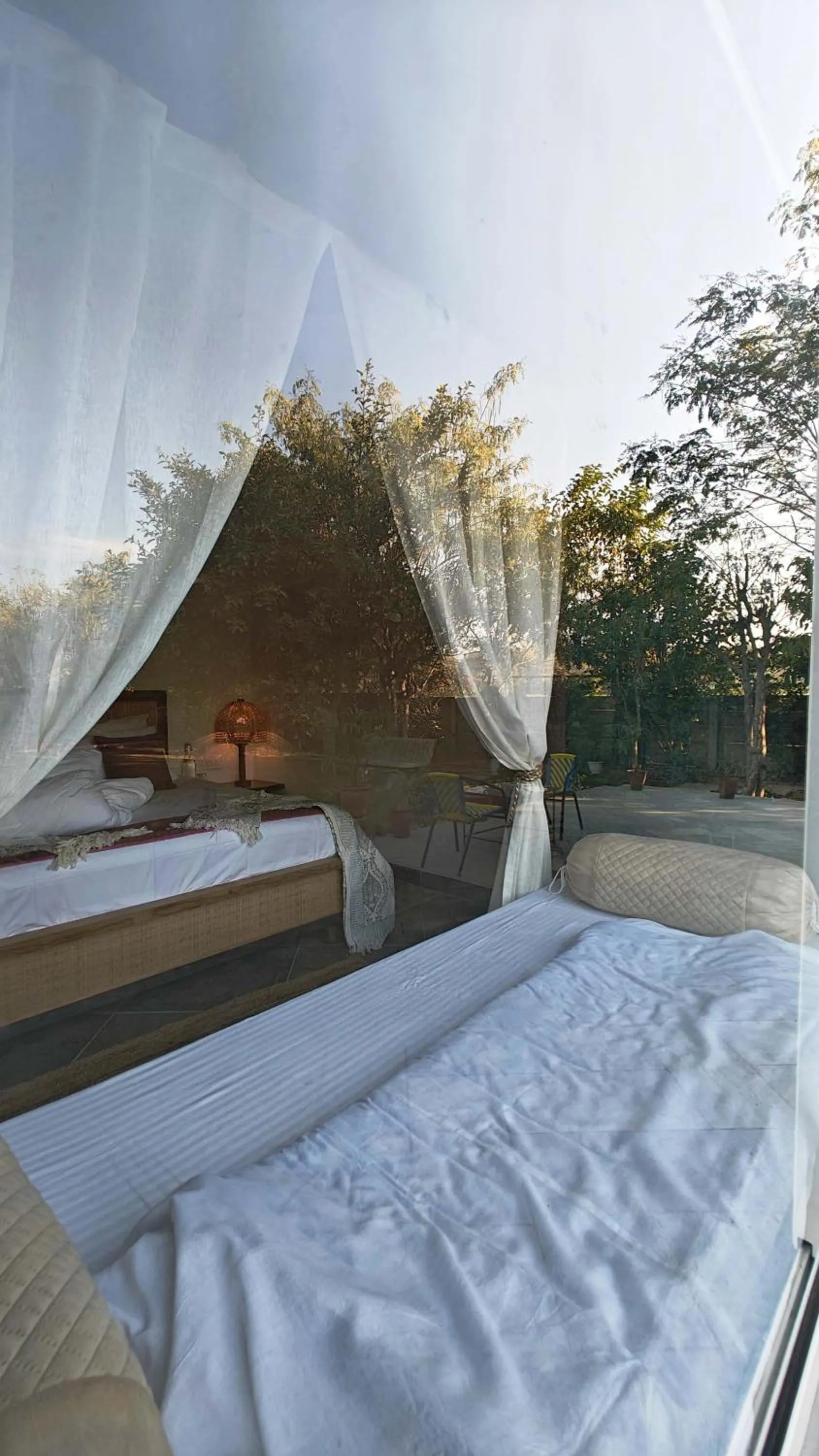 Bedroom, Bed in GiriSadan Organic Retreat & Experiences