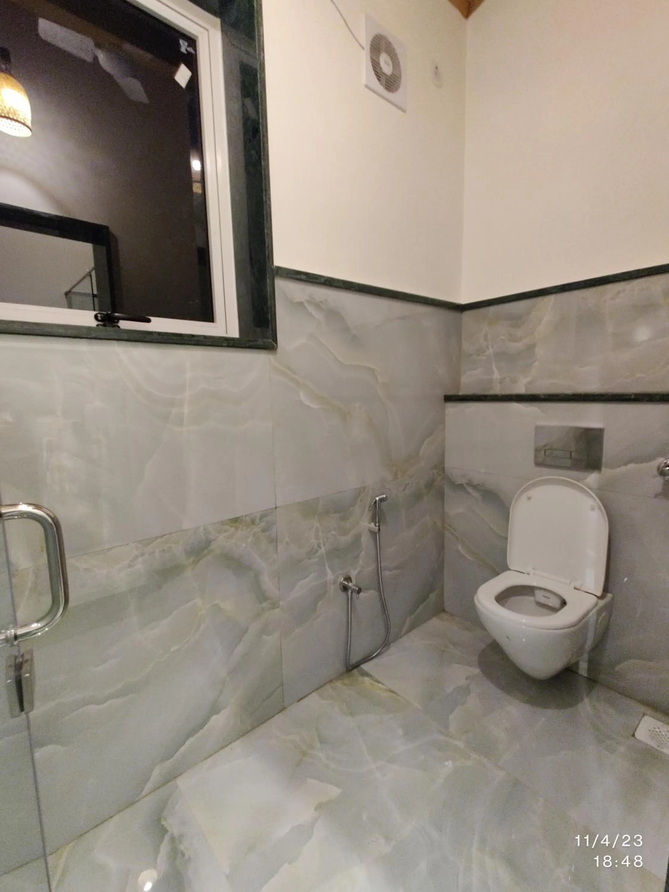 Shower in GiriSadan Organic Retreat & Experiences