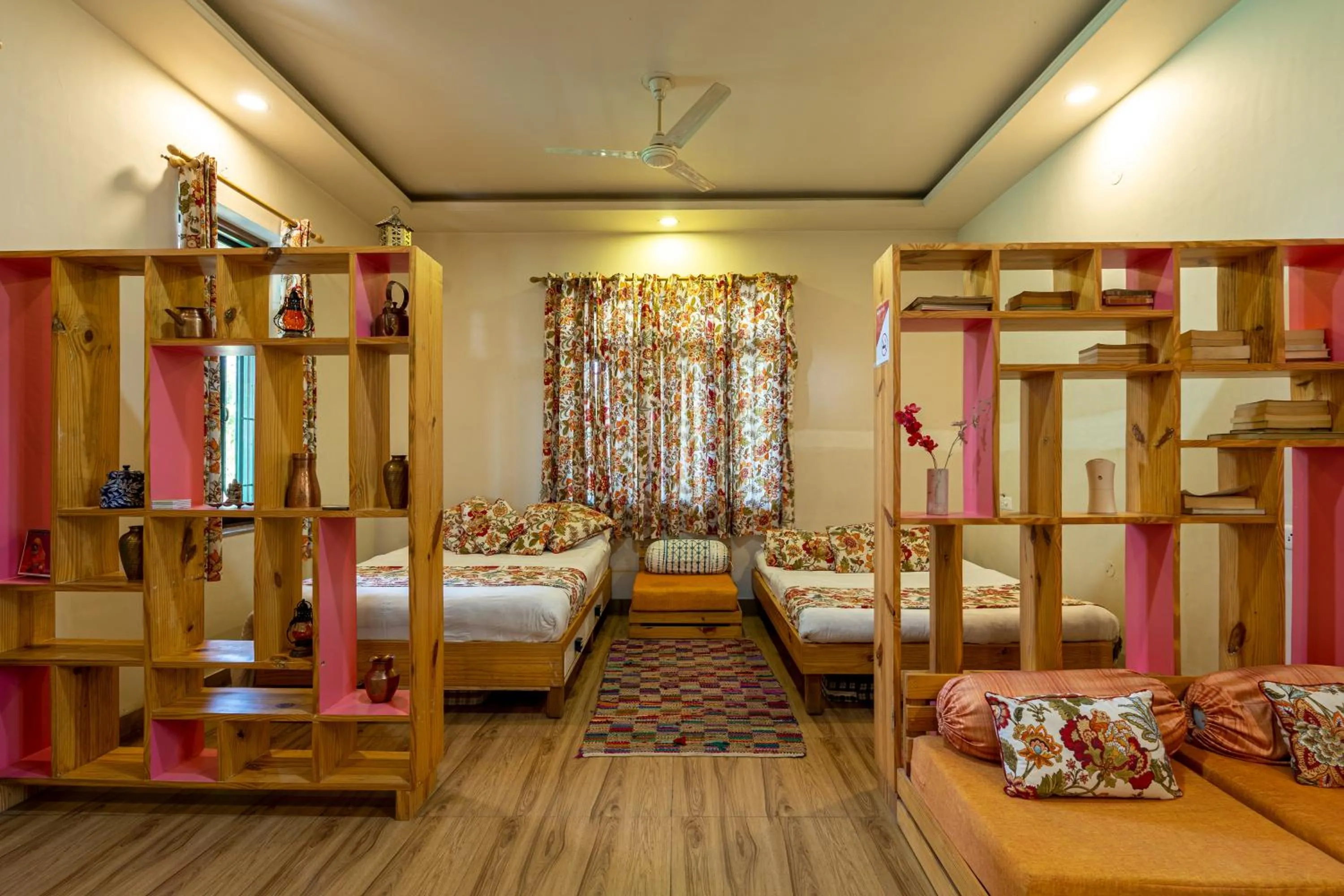 Bed in GiriSadan Organic Retreat & Experiences