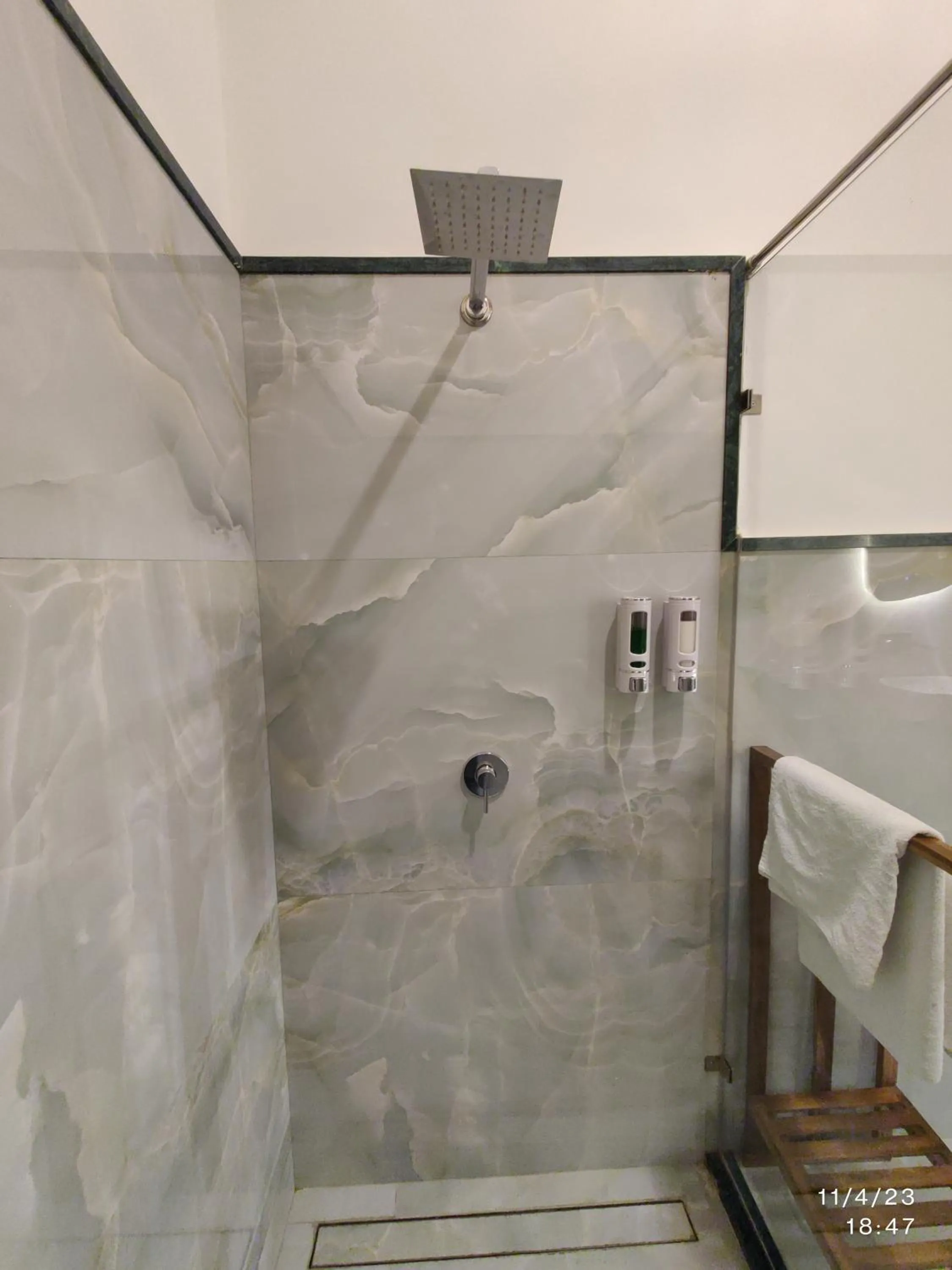 Shower in GiriSadan Organic Retreat & Experiences