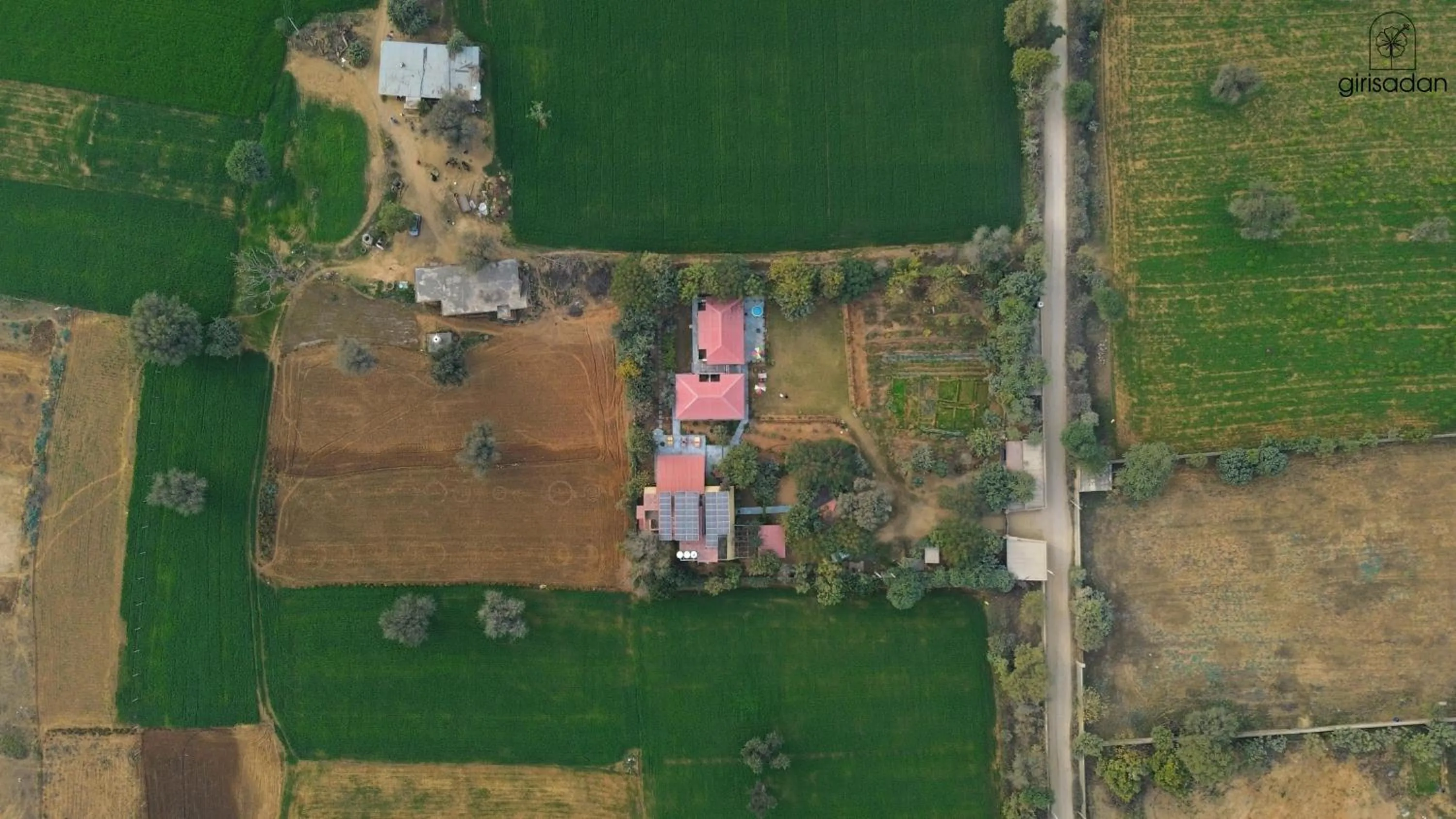Bird's eye view in GiriSadan Organic Retreat & Experiences