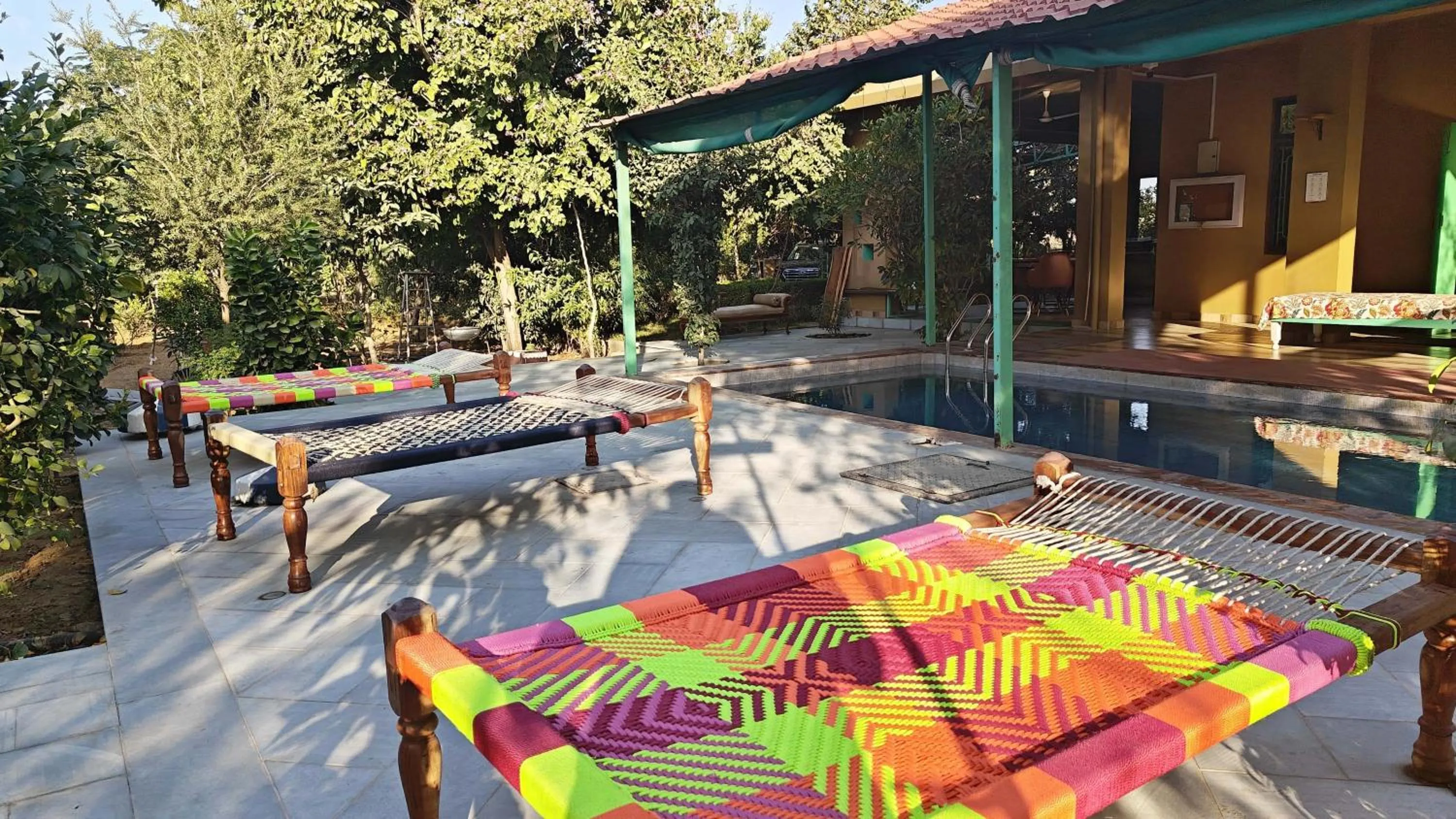 Swimming pool in GiriSadan Organic Retreat & Experiences