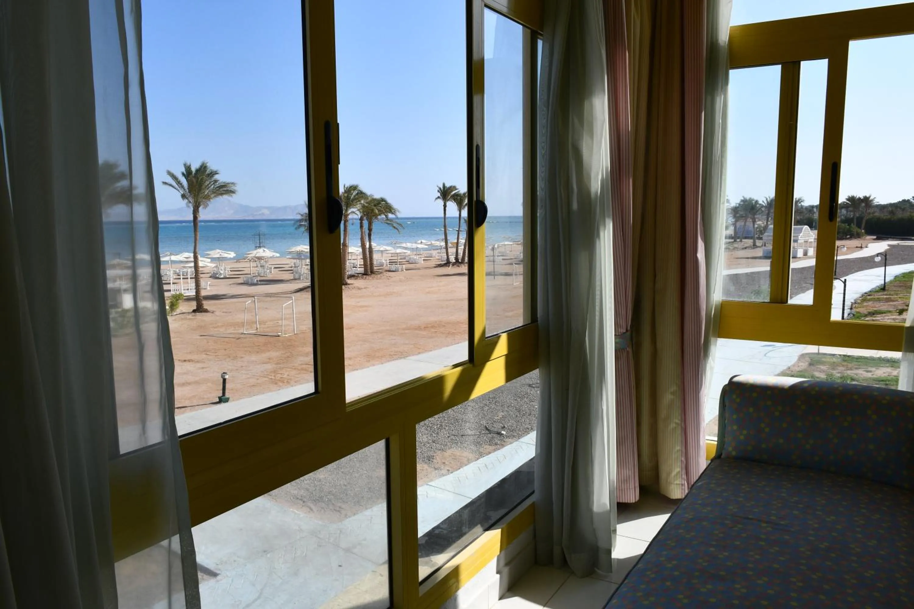 View (from property/room), Bed in Amarina Sun Resort & Aqua Park Sharm El-Sheikh