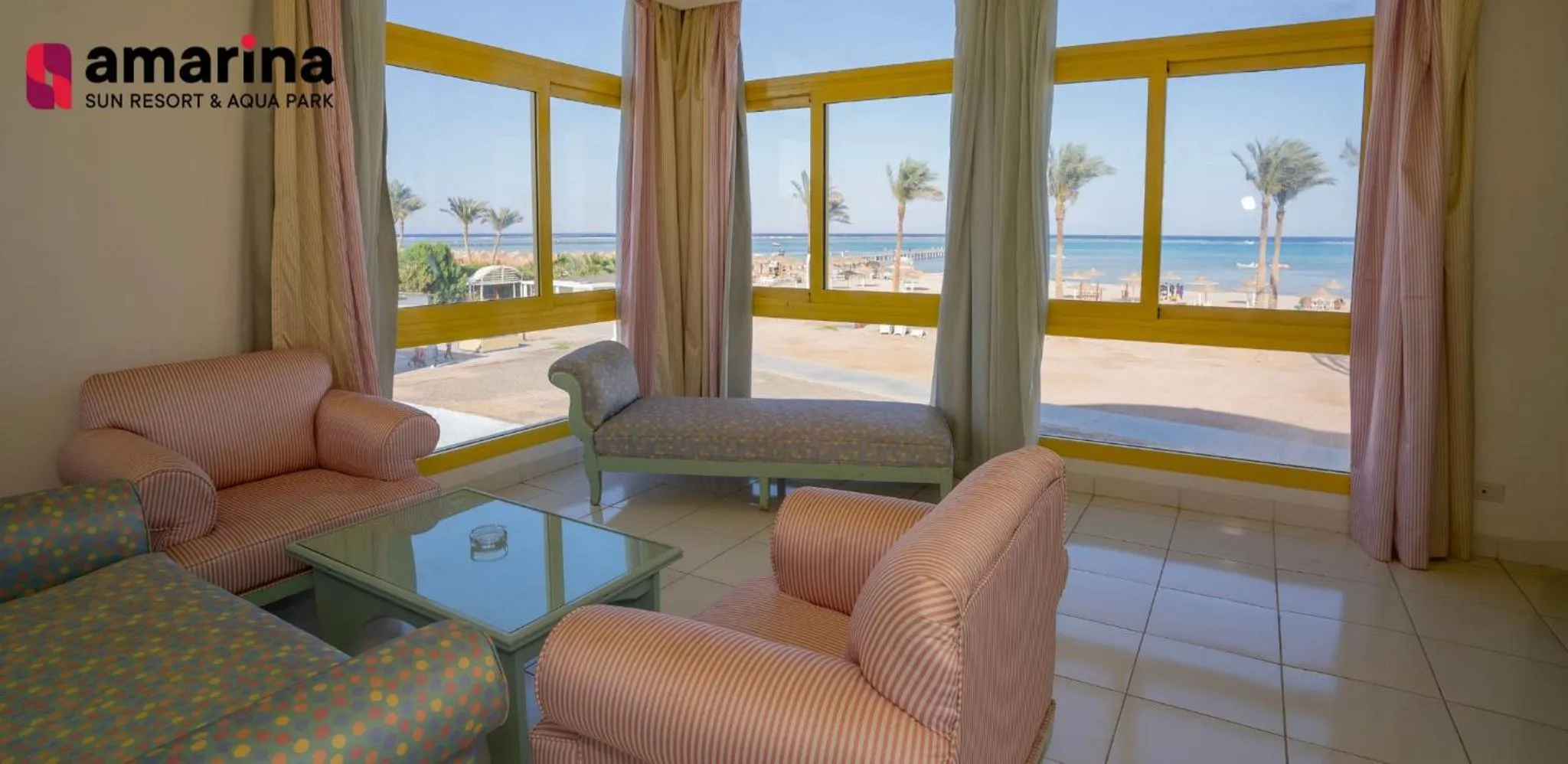 Living room in Amarina Sun Resort & Aqua Park Sharm El-Sheikh