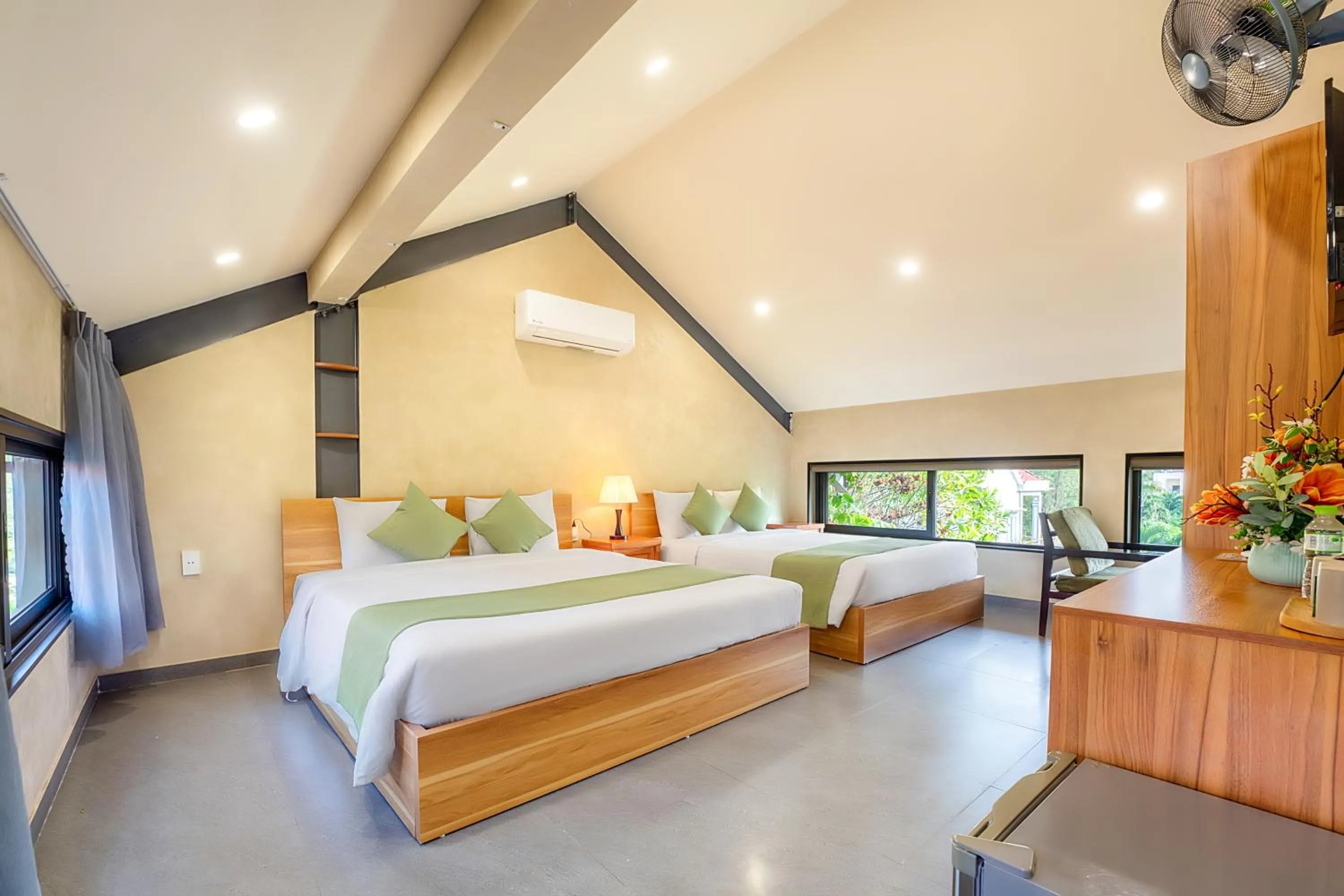 Bedroom, Bed in The Linh Seaside Villa Hoi An