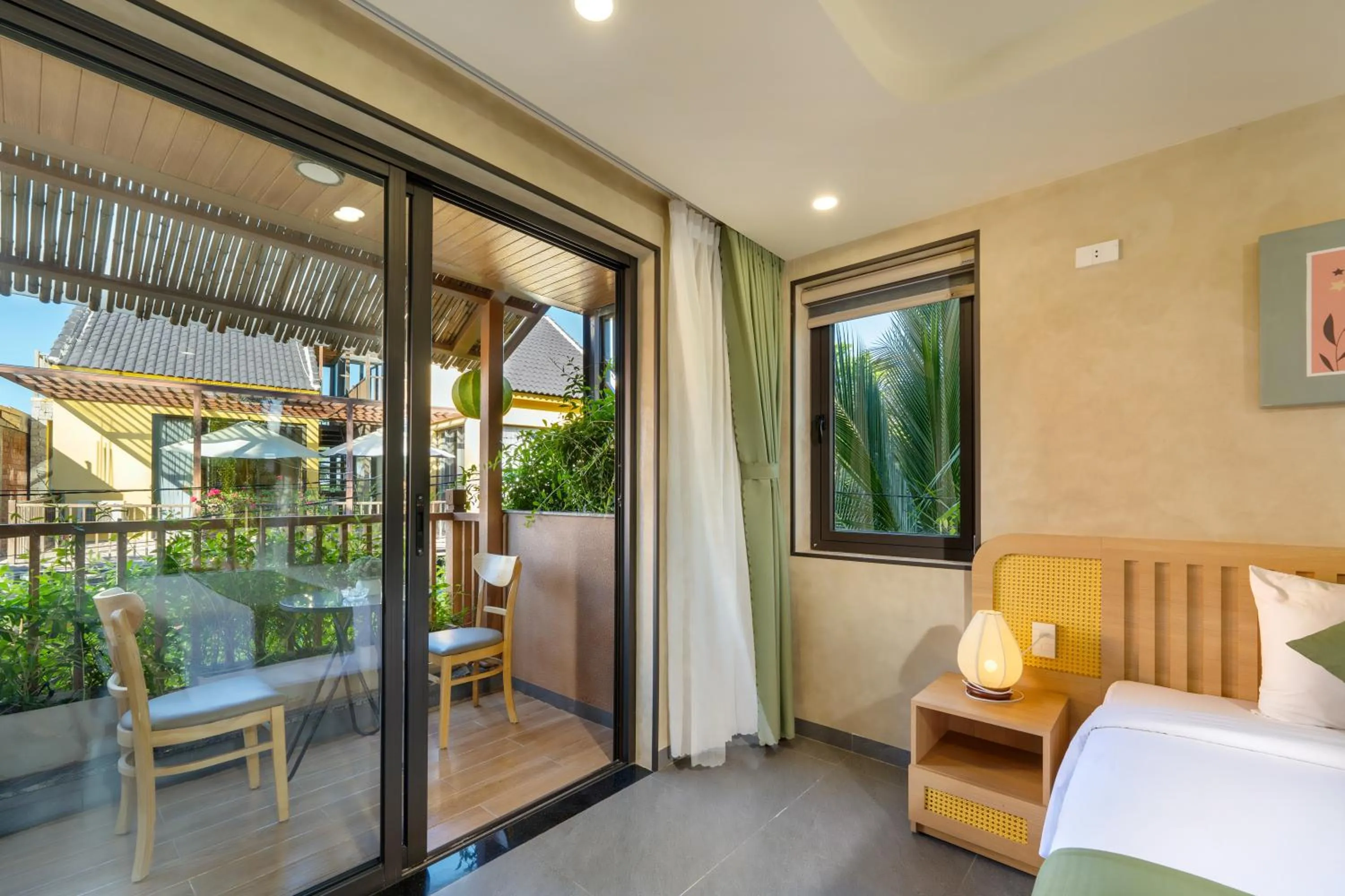 View (from property/room), Bed in The Linh Seaside Villa Hoi An