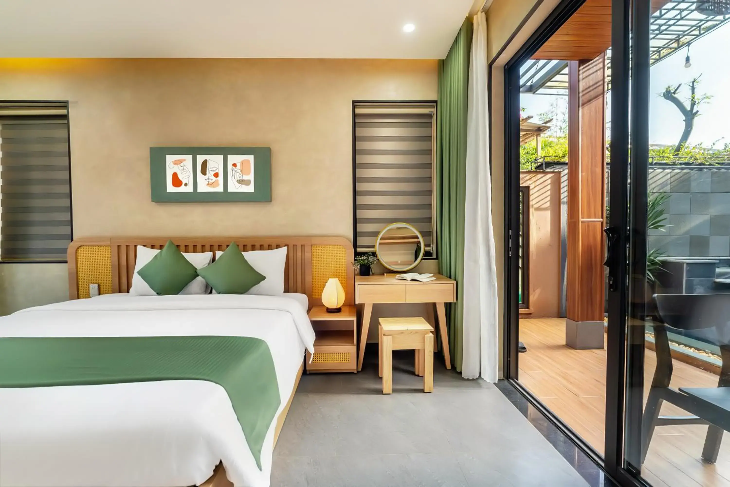 Bedroom, Bed in The Linh Seaside Villa Hoi An Bedroom, Bed in The Linh Seaside Villa Hoi An