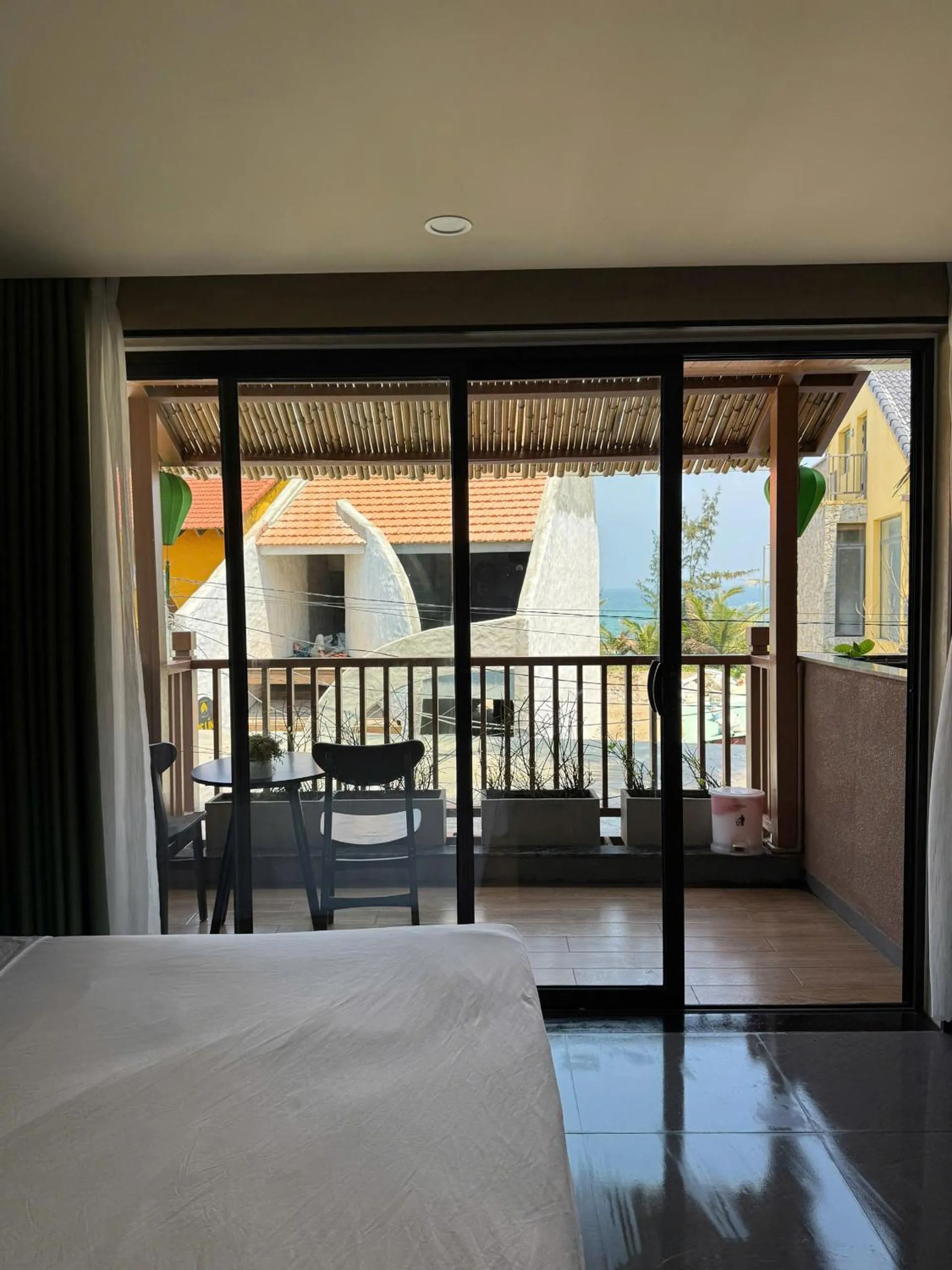 Balcony/Terrace, Bed in The Linh Seaside Villa Hoi An