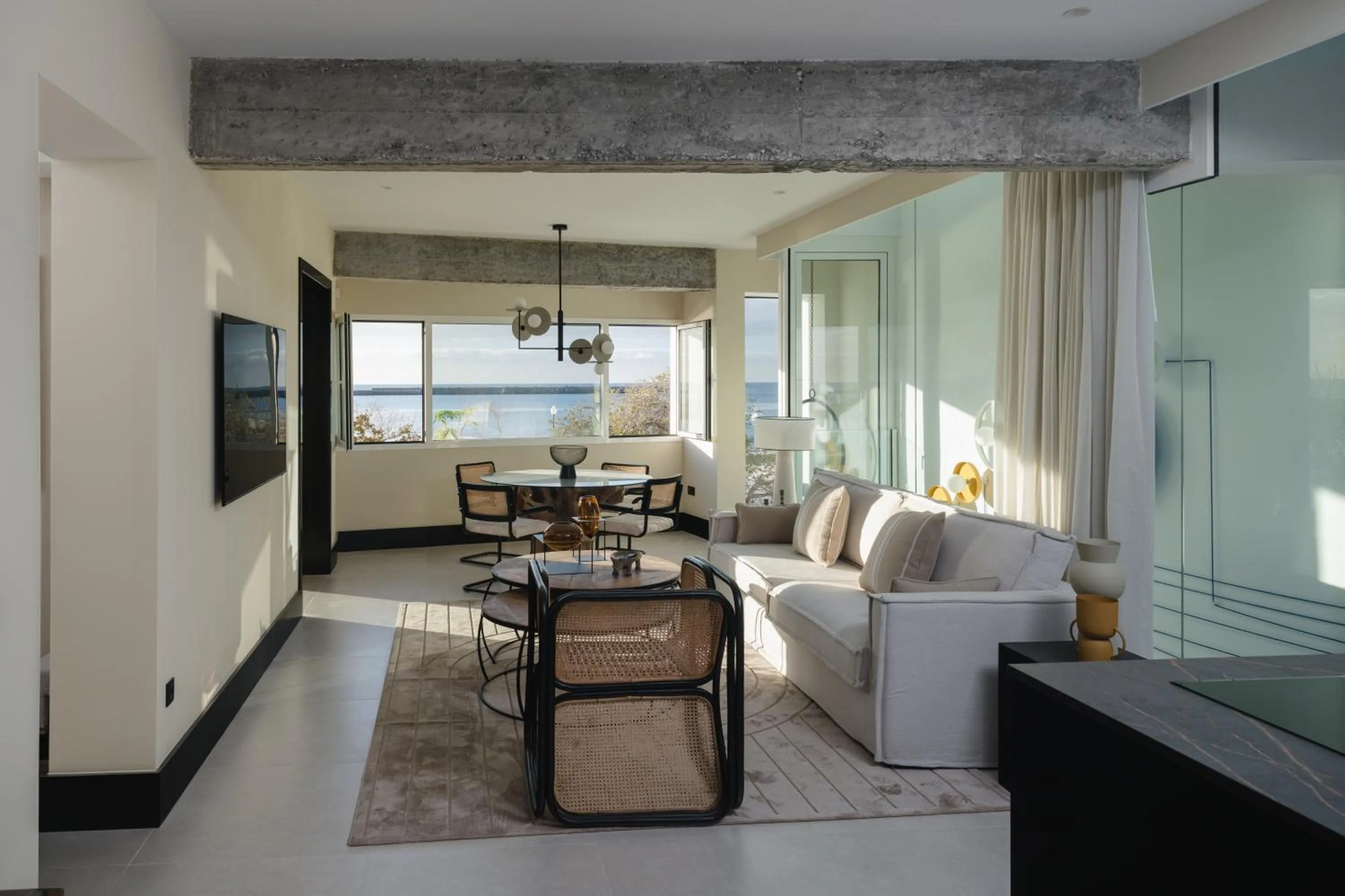 Living room in Blue Marina Suites - Boutique Apartments