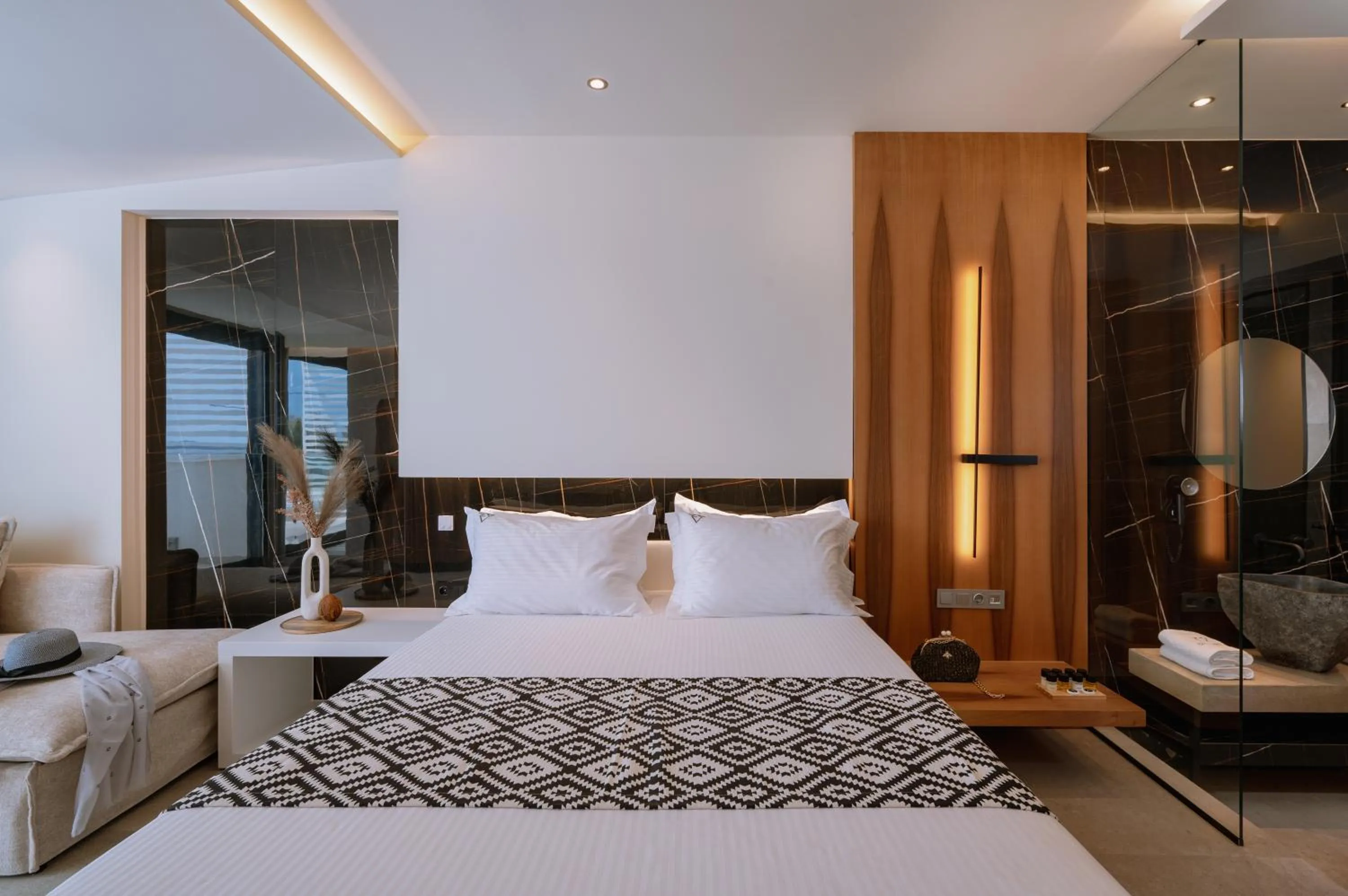 Bed in ZEST THASSOS LUXURY RETREAT