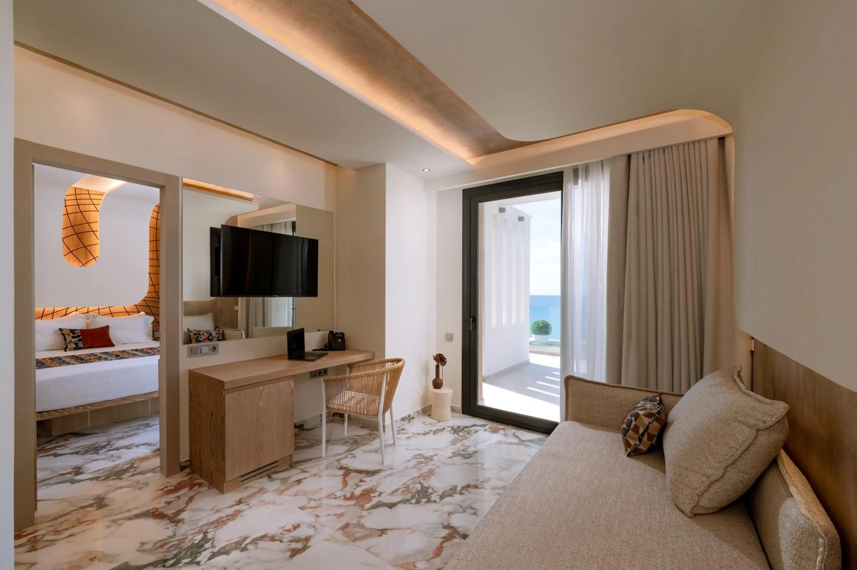 Bed in ZEST THASSOS LUXURY RETREAT