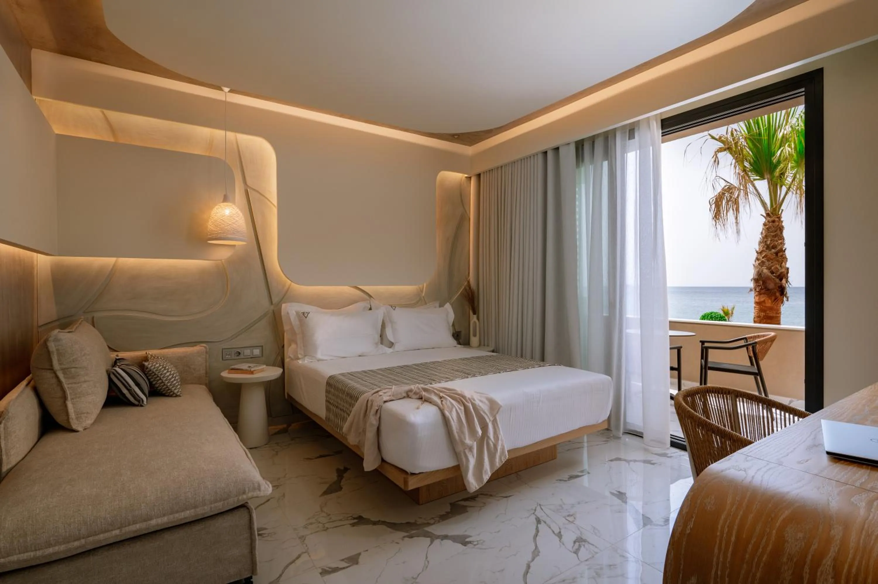 Bed in ZEST THASSOS LUXURY RETREAT