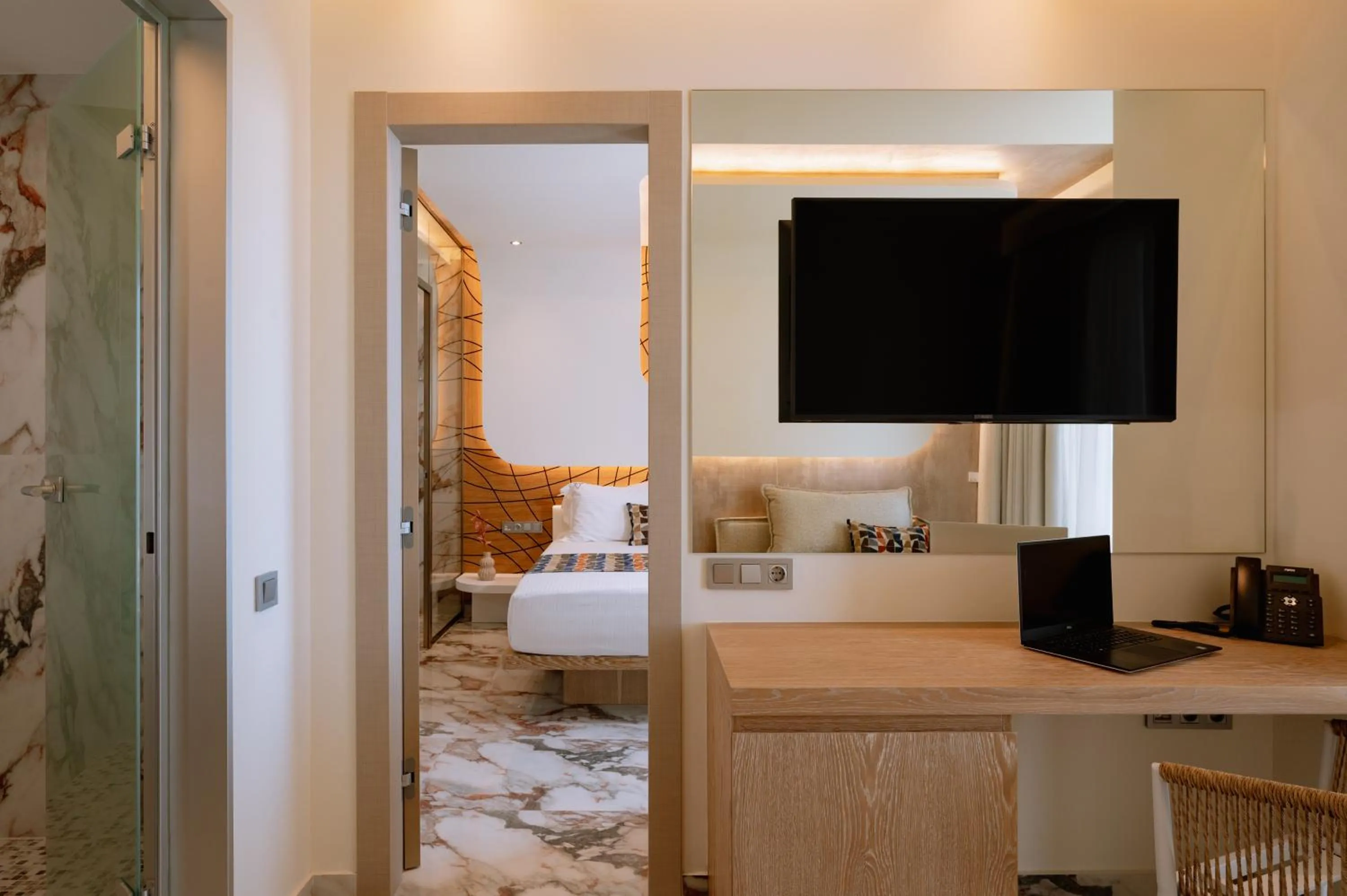 Bed in ZEST THASSOS LUXURY RETREAT